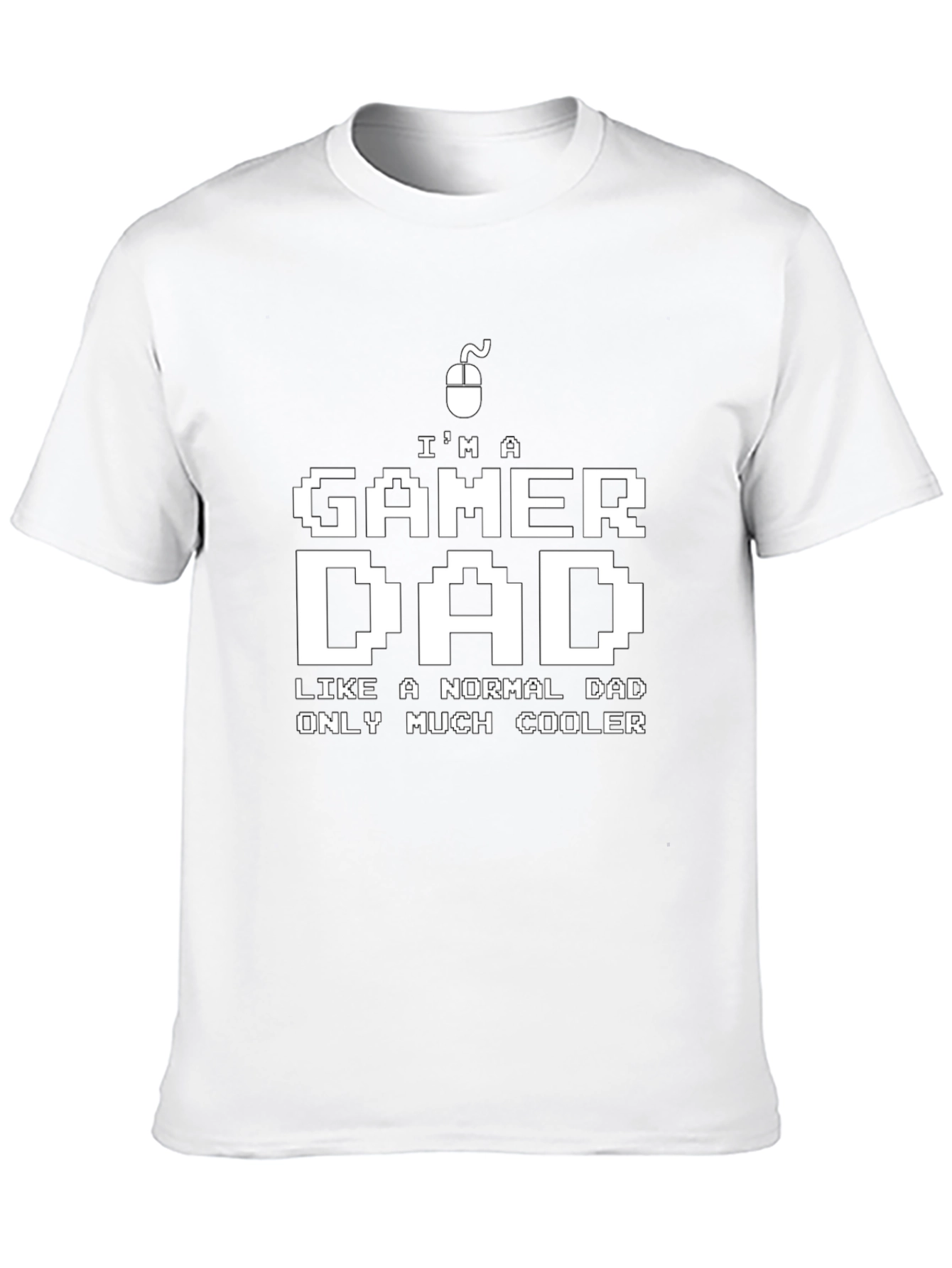 Gamer Dad T-Shirt - Cool Pixel Art Design