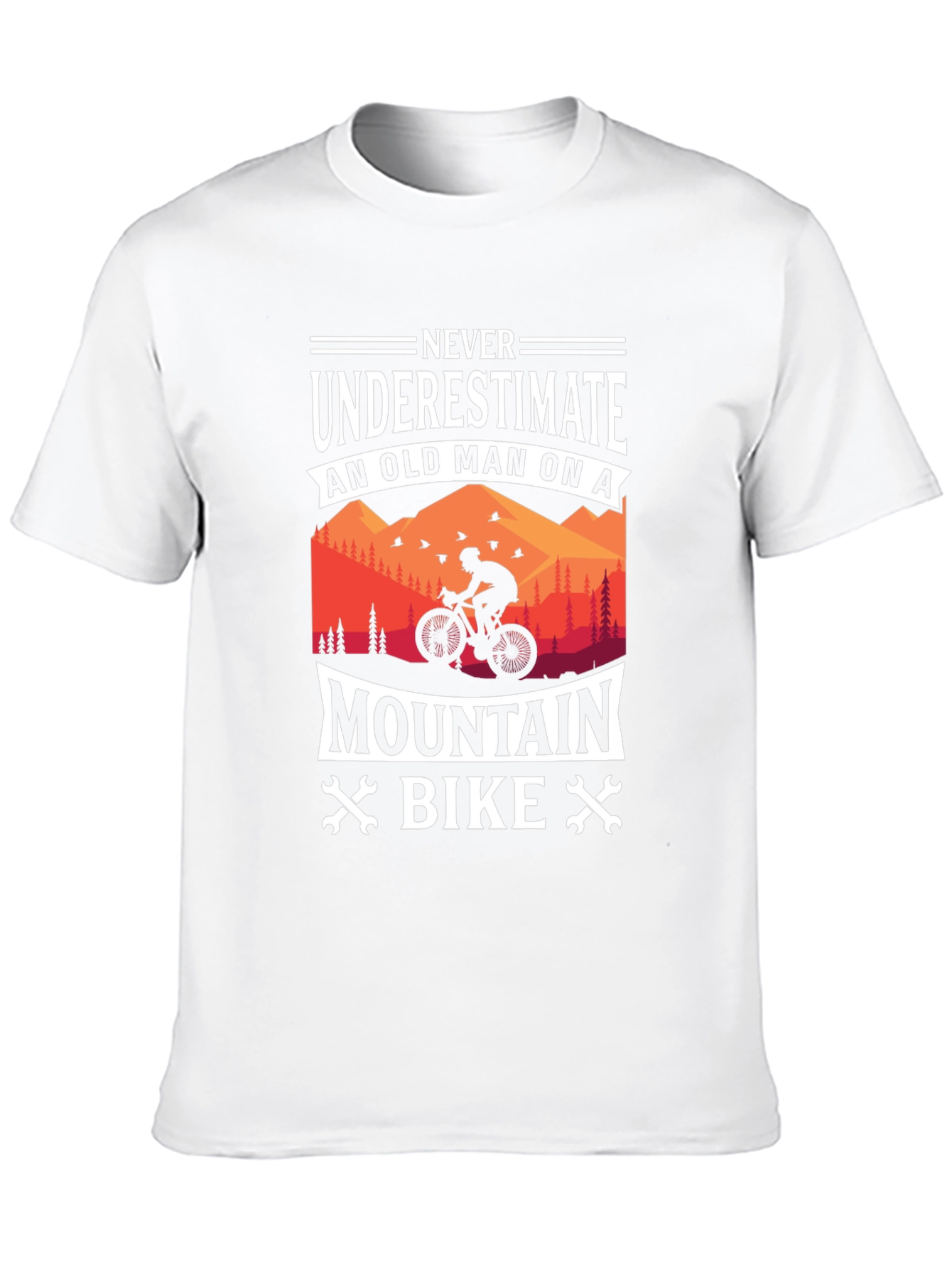 Mountain Bike Old Man Graphic T-Shirt