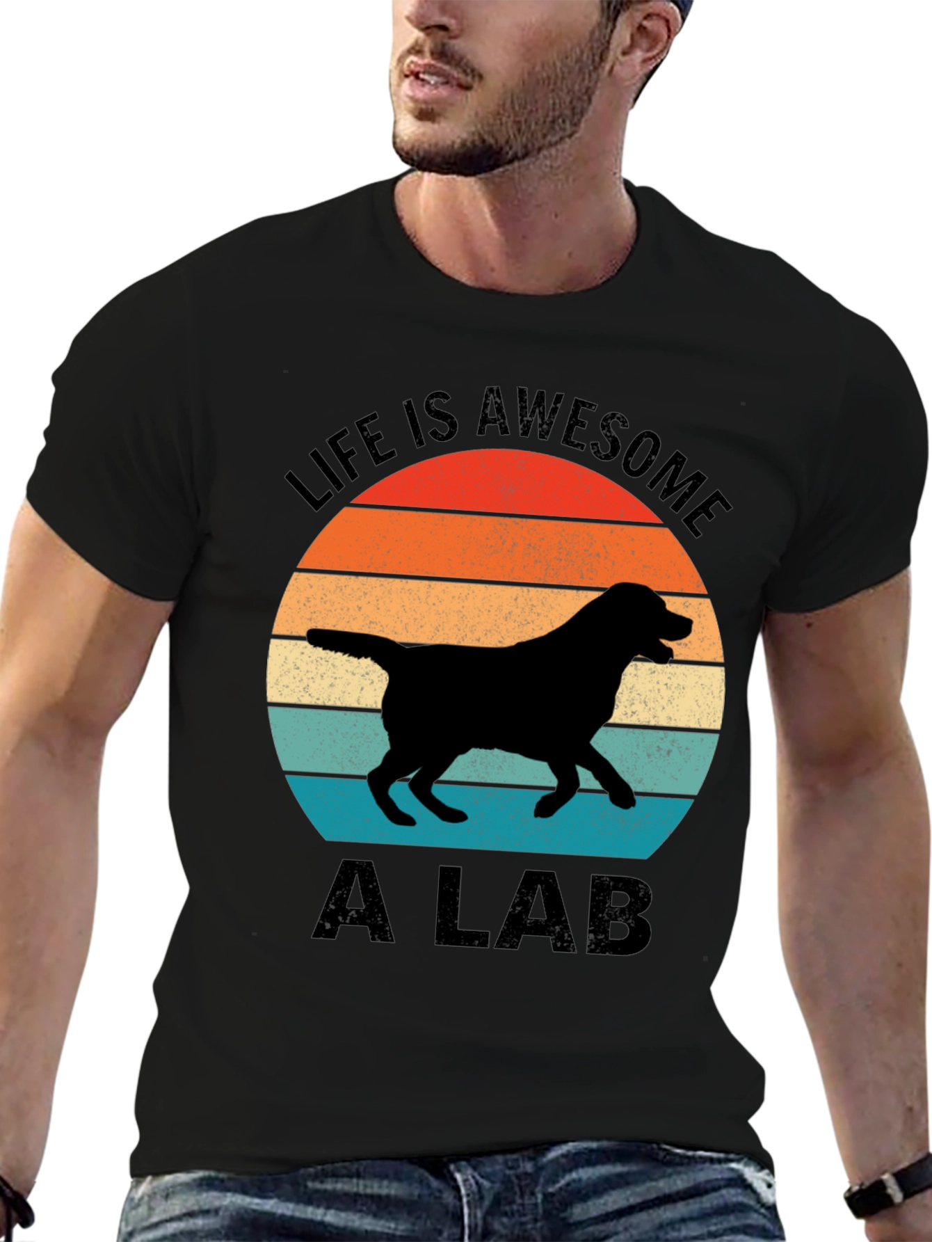Awesome Life: Labrador Graphic T-Shirt