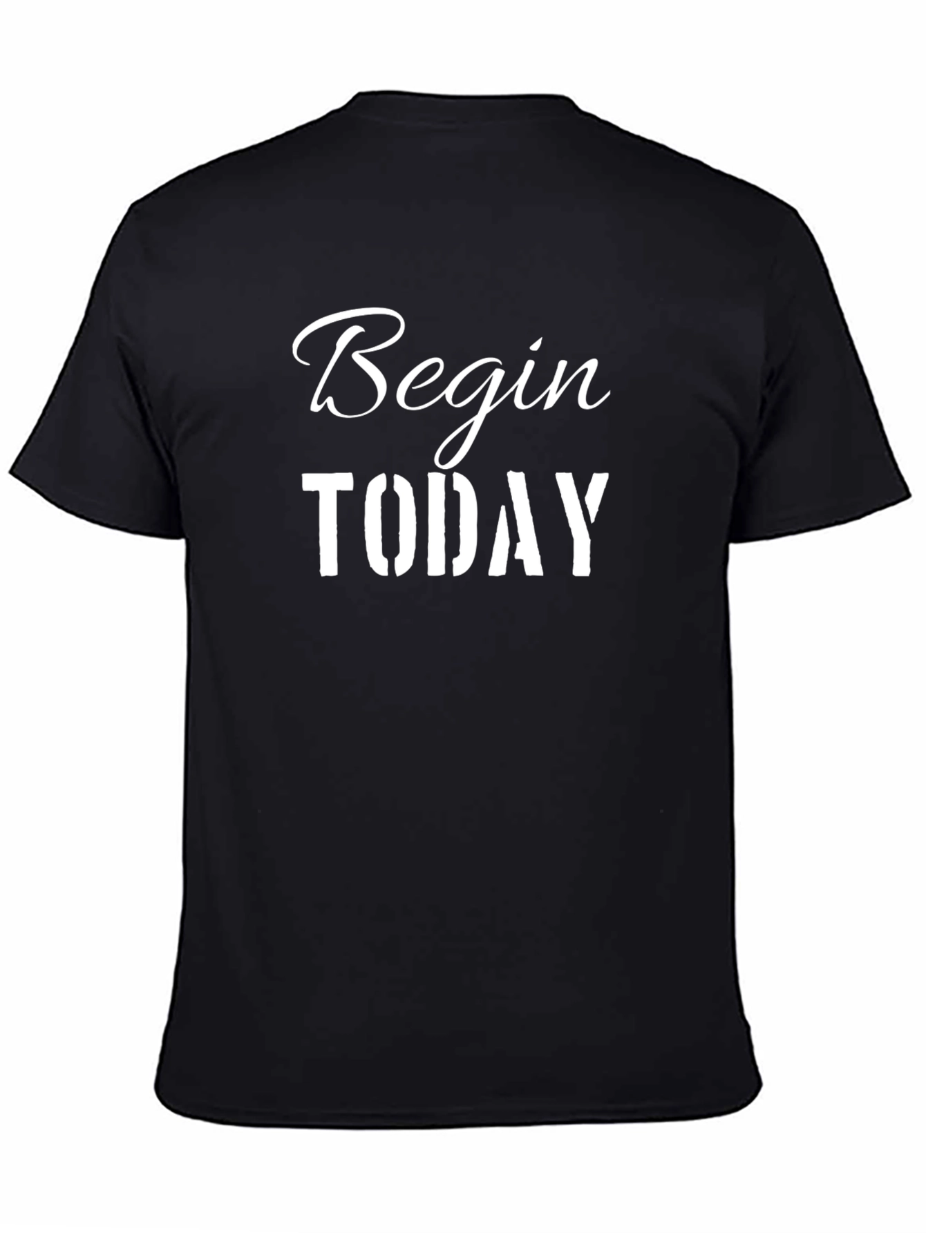 Begin Today Black Graphic Tee