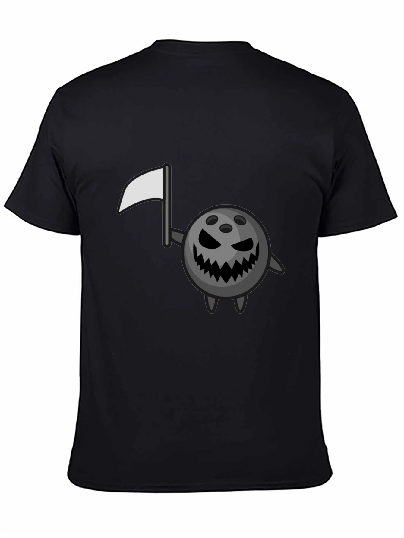Spooky Bowling Ball Black T-Shirt