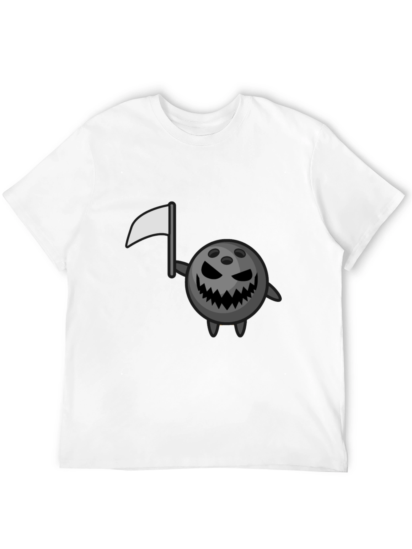 Spooky Bowling Ball Black T-Shirt