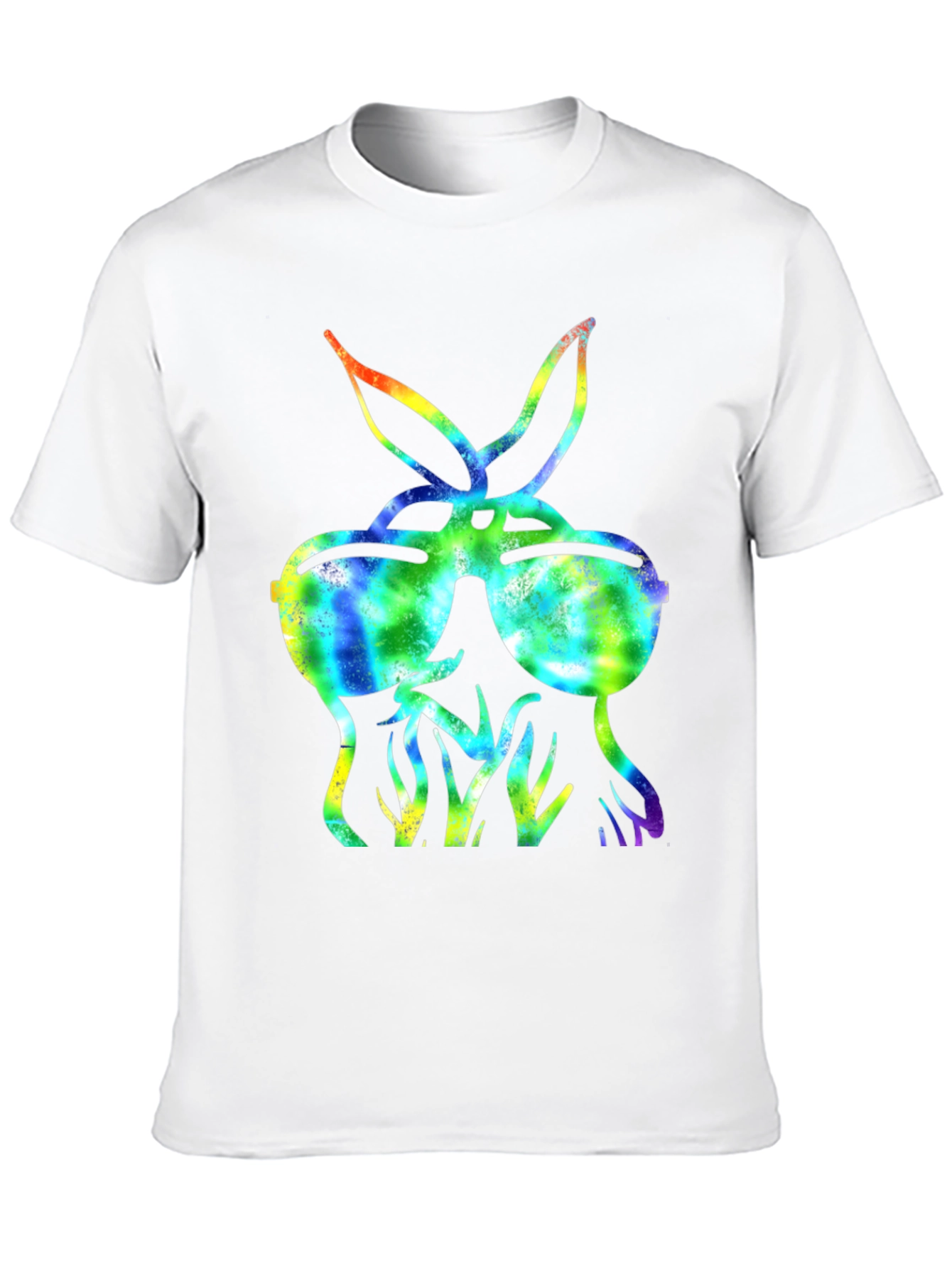 Cool Tie-Dye Bunny Sunglasses T-Shirt