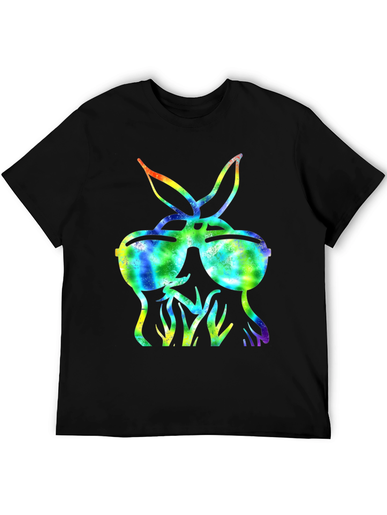 Cool Tie-Dye Bunny Sunglasses T-Shirt