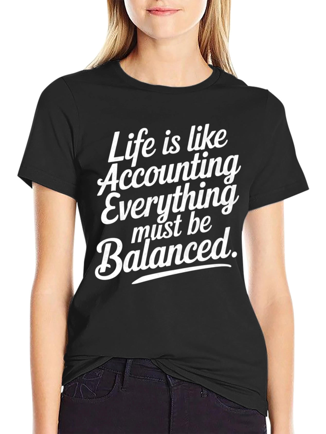 Accountant Life Black Tee Shirt