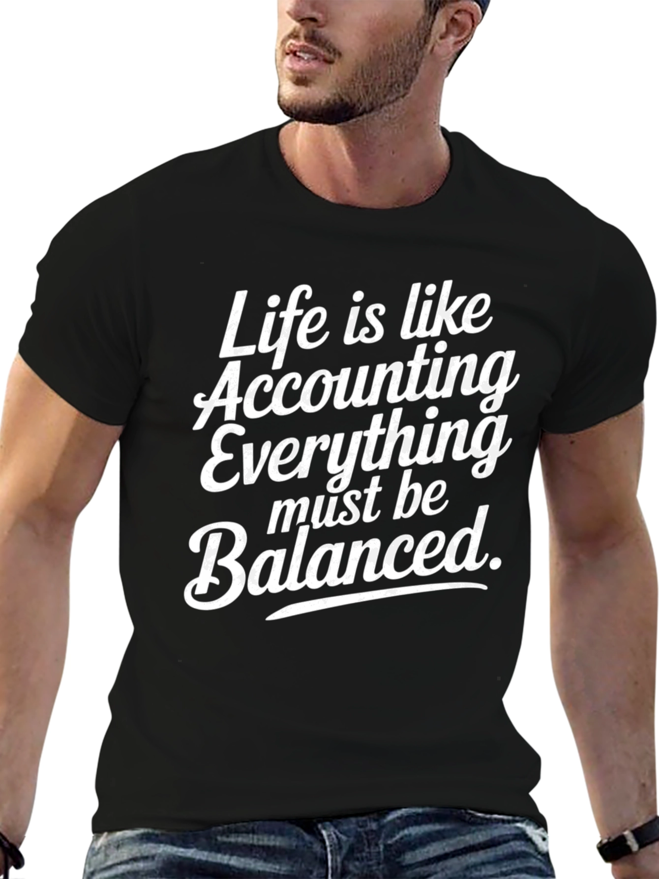 Accountant Life Black Tee Shirt