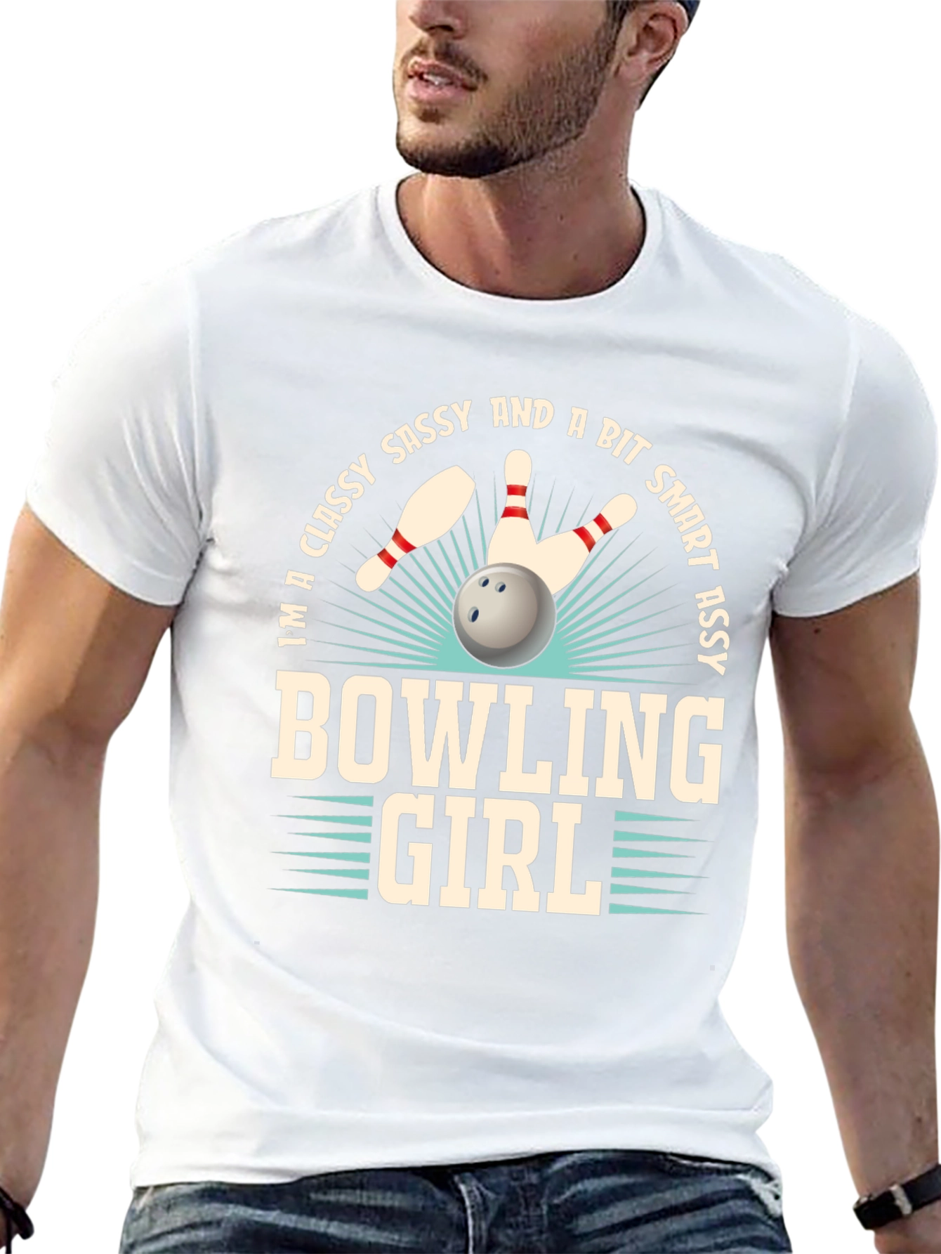Classy Bowling Girl T-Shirt - Sassy & Smart