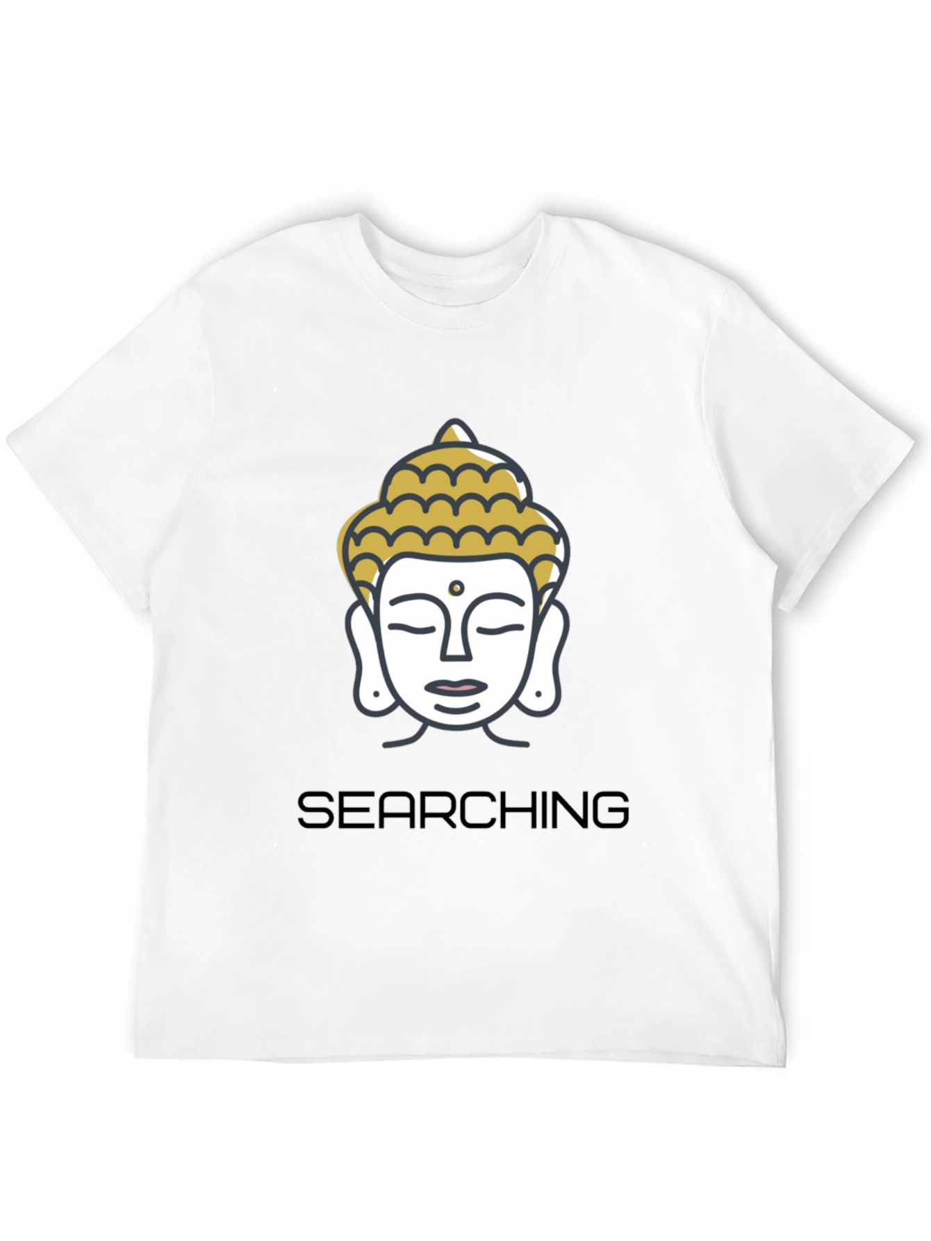 Searching Buddha Black Graphic Tee