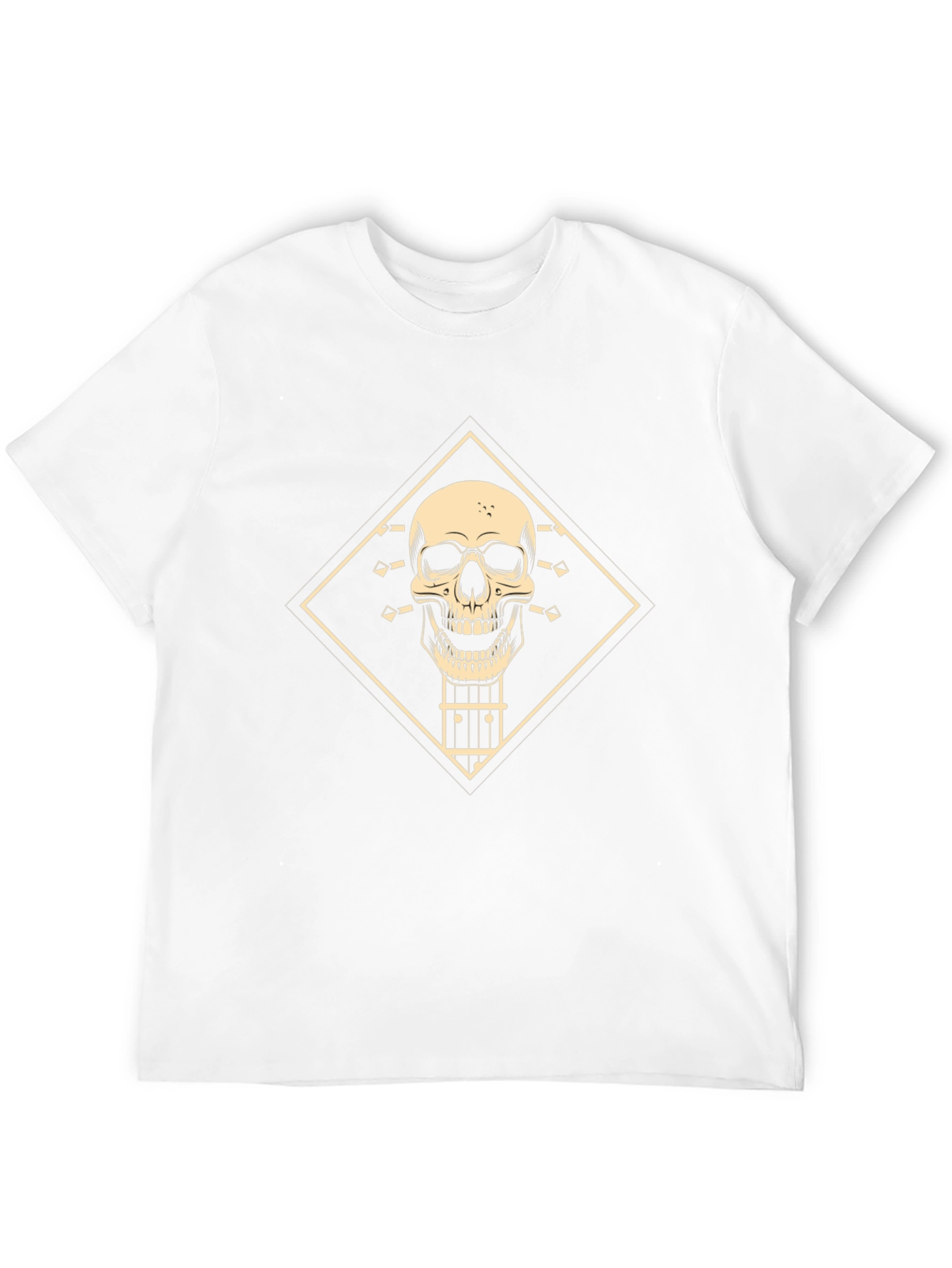 Skull Guitar T-Shirt - Black Rocker Tee