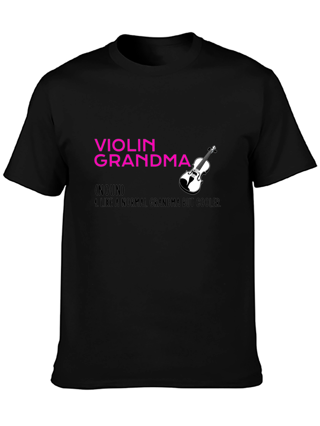 Violin Grandma T-Shirt - Musical Grandmother Gift