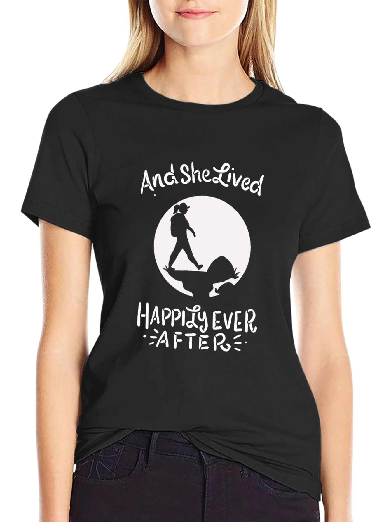 And She Lived Happily Ever After Hiking T-Shirt