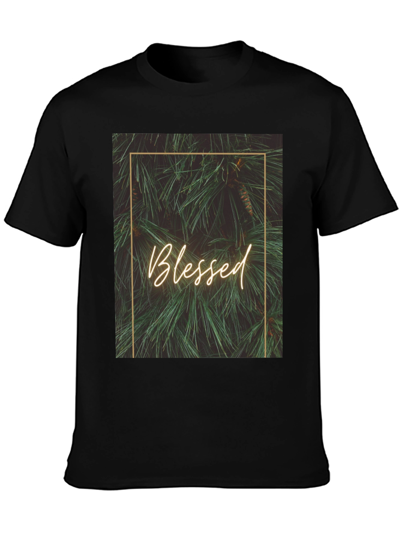 Blessed Pine Graphic Tee - Stylish Comfort