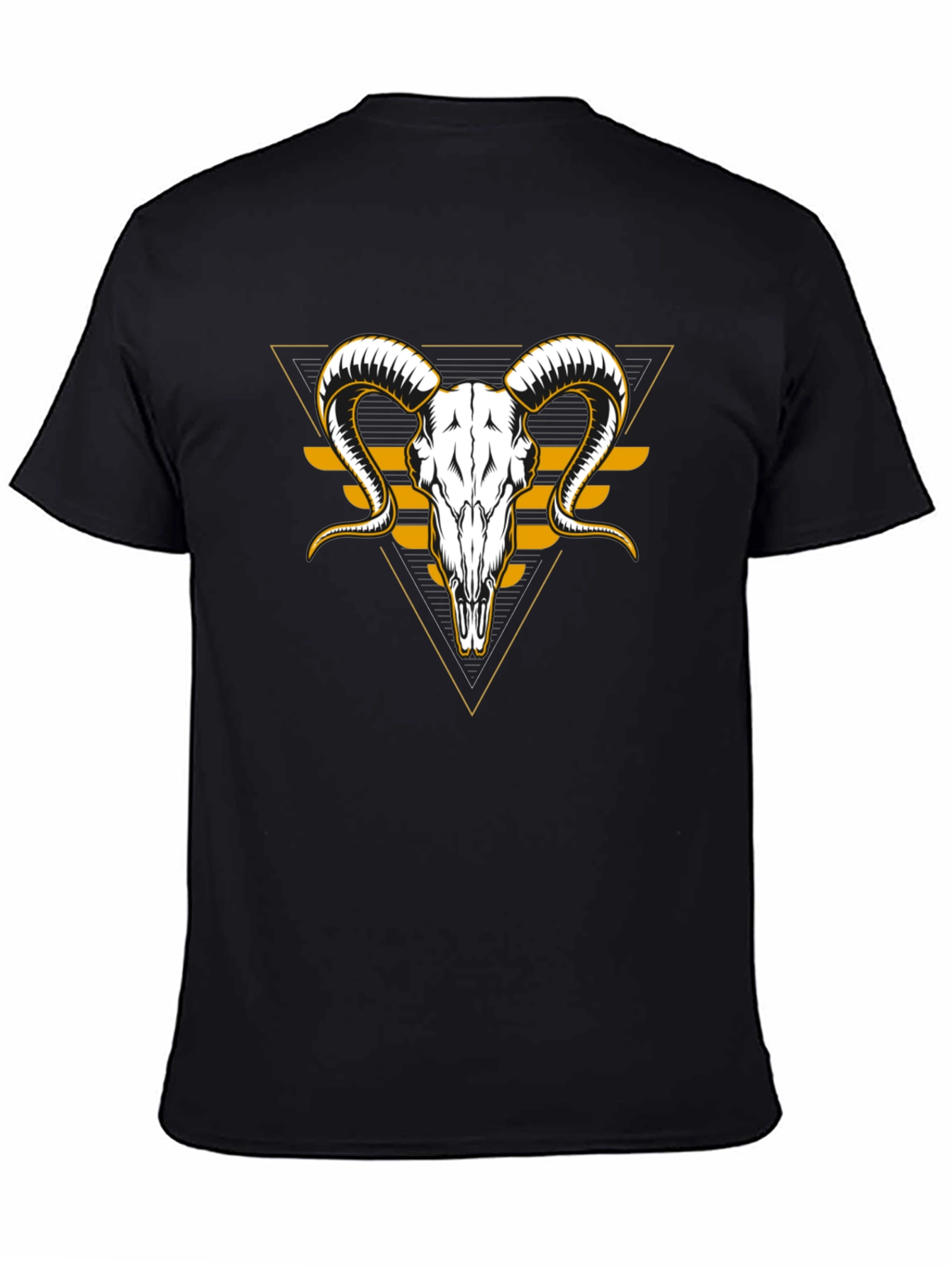 Ram Skull Graphic T-Shirt - Unique Design