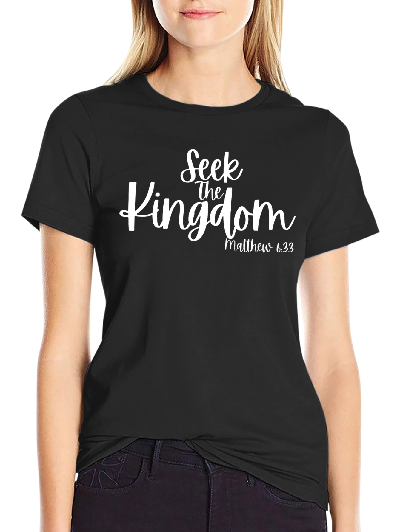 Seek The Kingdom Tee - Matthew 6:33 Christian T-Shirt