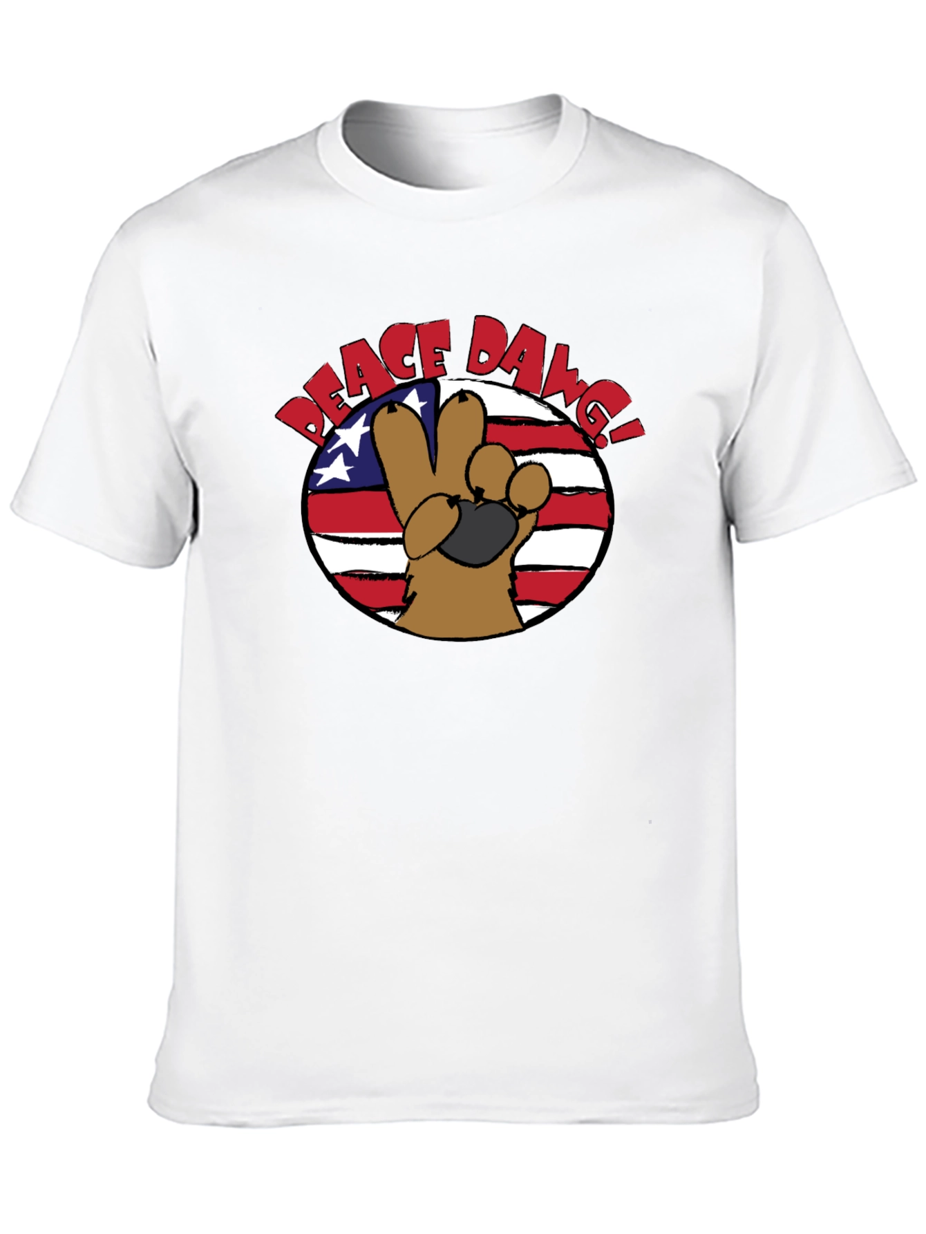 Peace Dawg Graphic T-Shirt