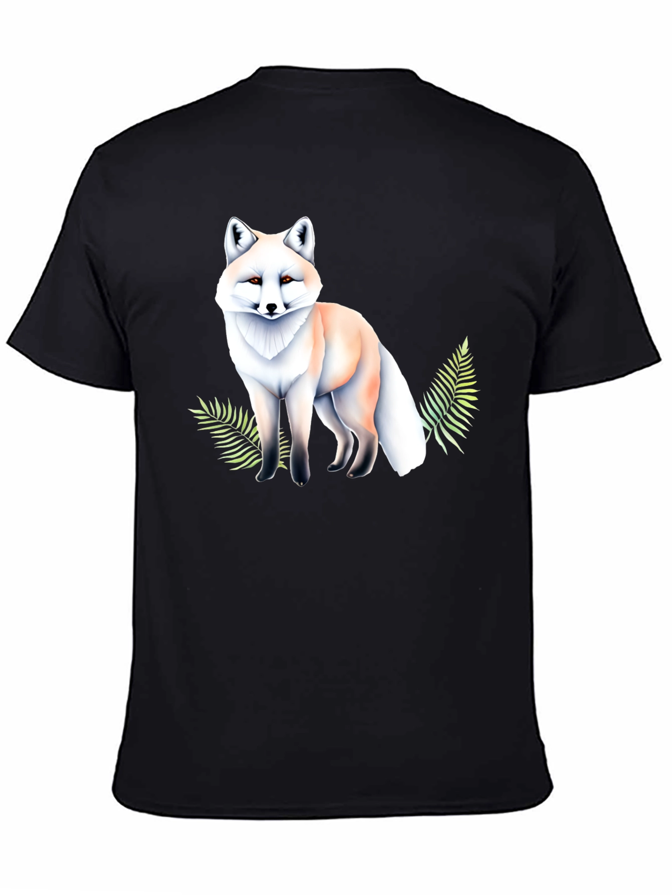Arctic Fox Graphic Tee - Soft Style Black T-Shirt