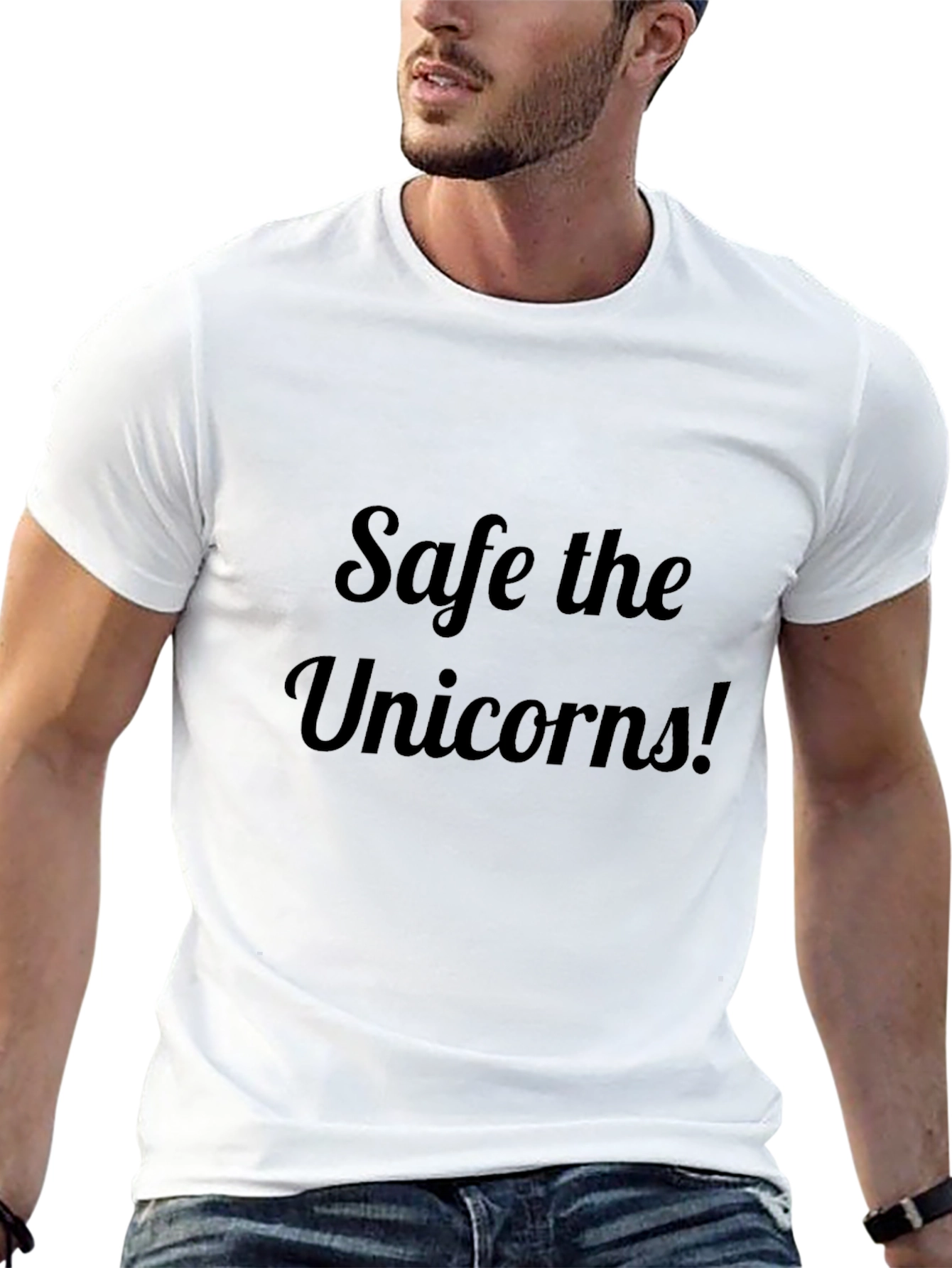Save the Unicorns Black T-Shirt