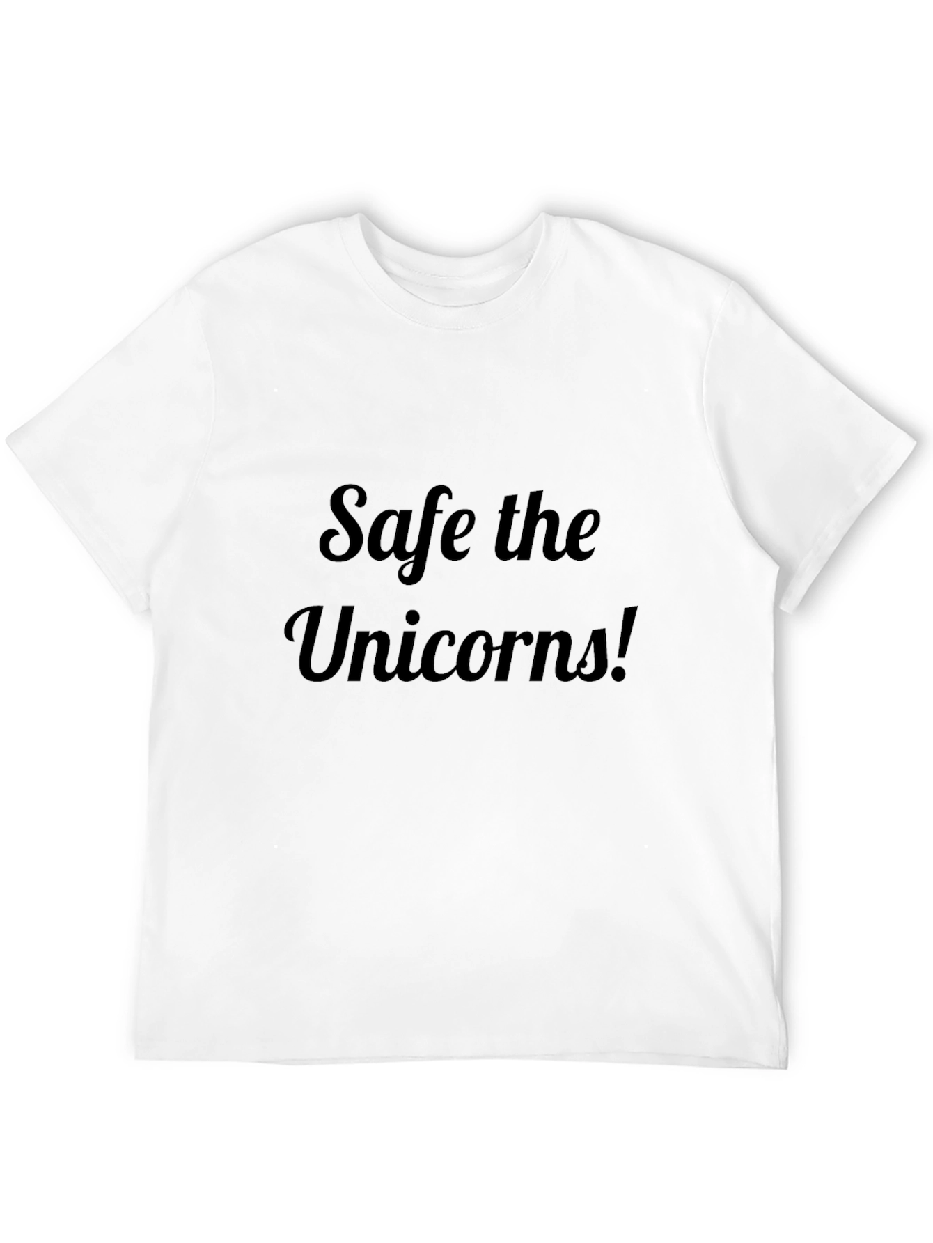 Save the Unicorns Black T-Shirt