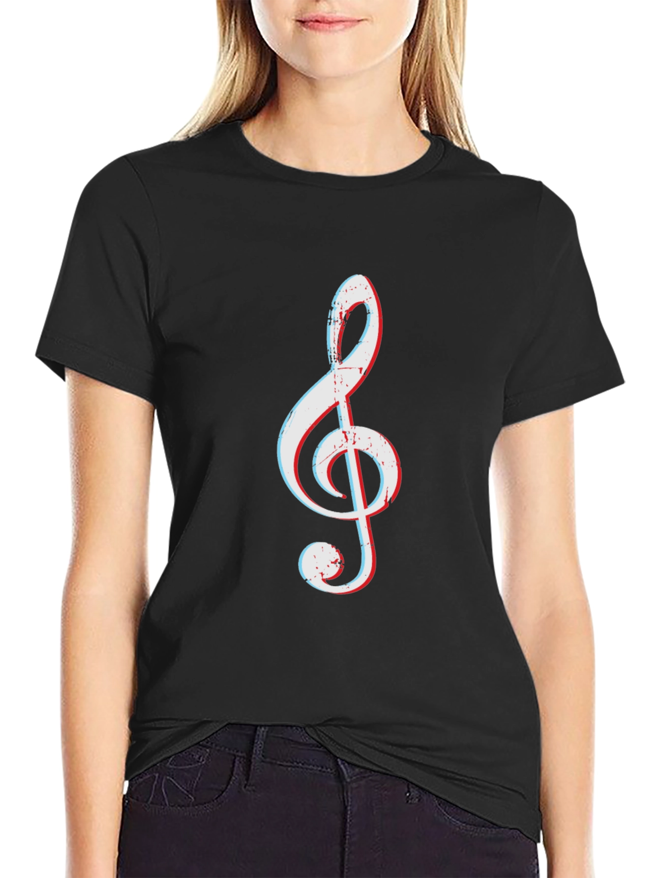 Treble Clef Graphic Tee - Music Lovers T-Shirt