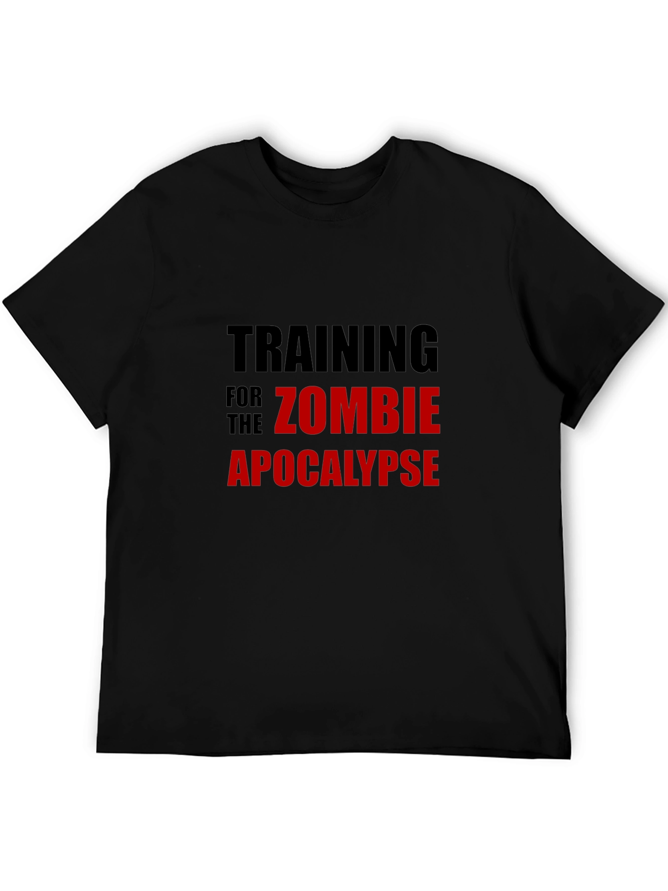Zombie Apocalypse Training Black T-Shirt