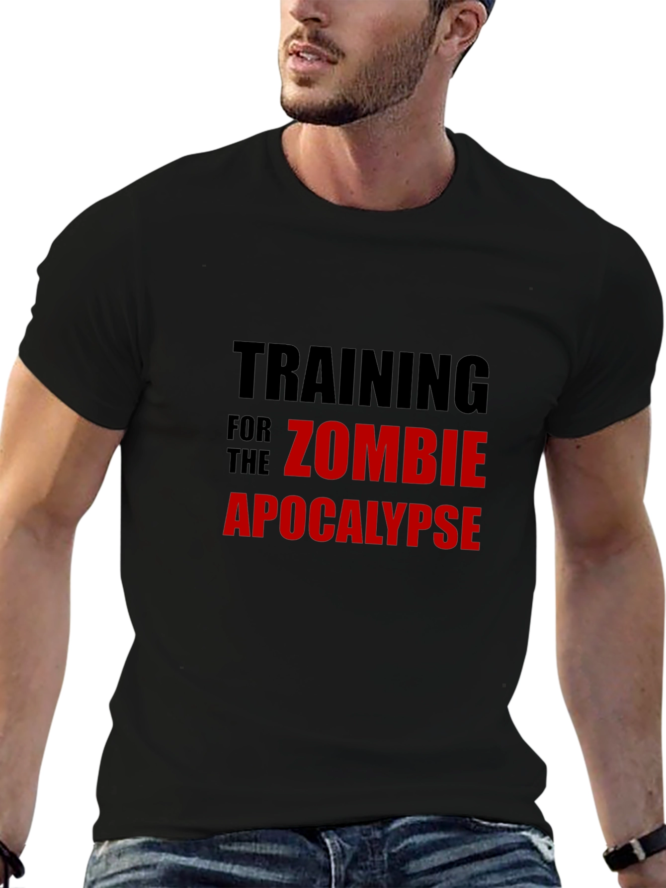 Zombie Apocalypse Training Black T-Shirt
