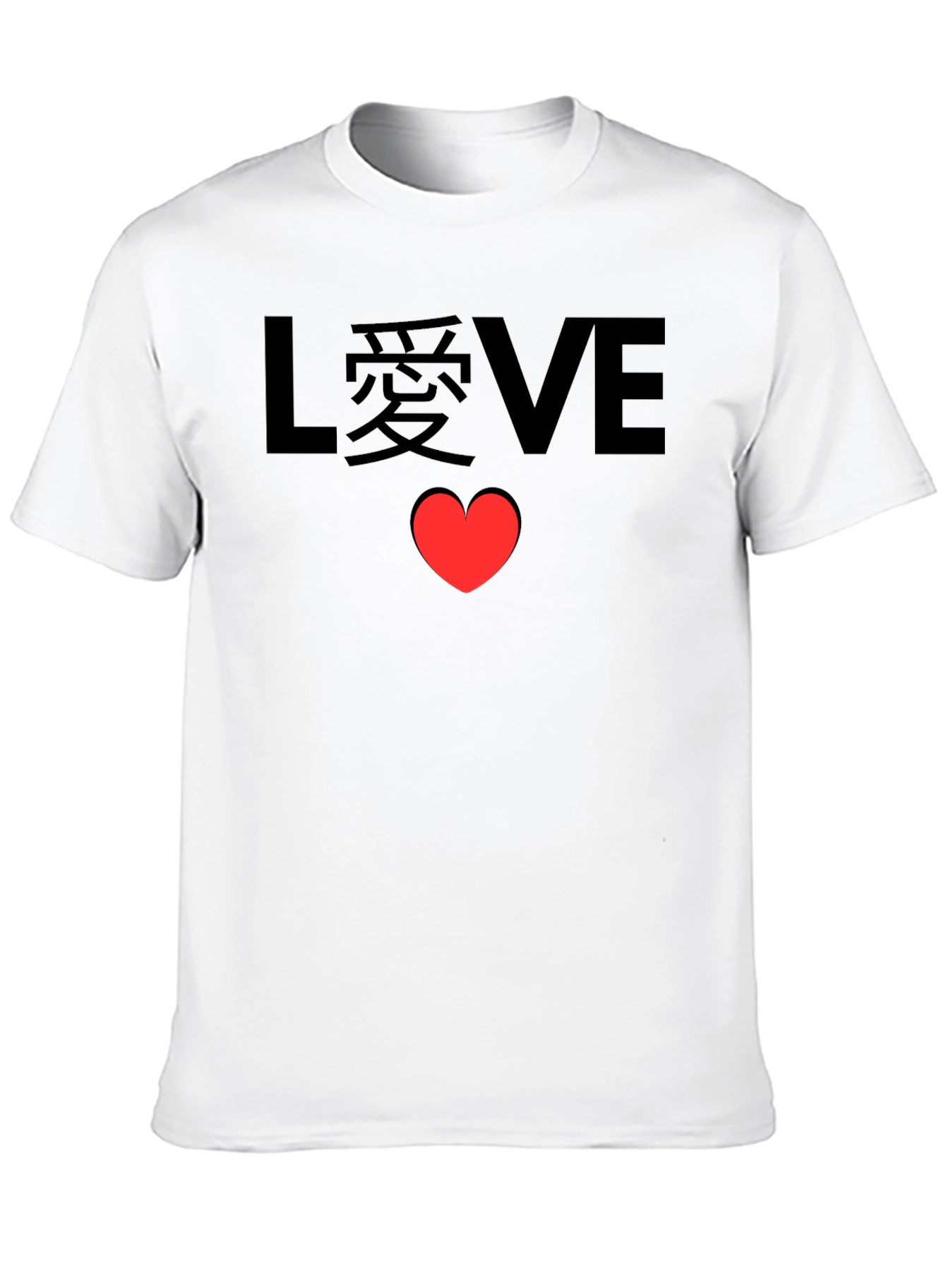 LOVE Heart Graphic Black Tee