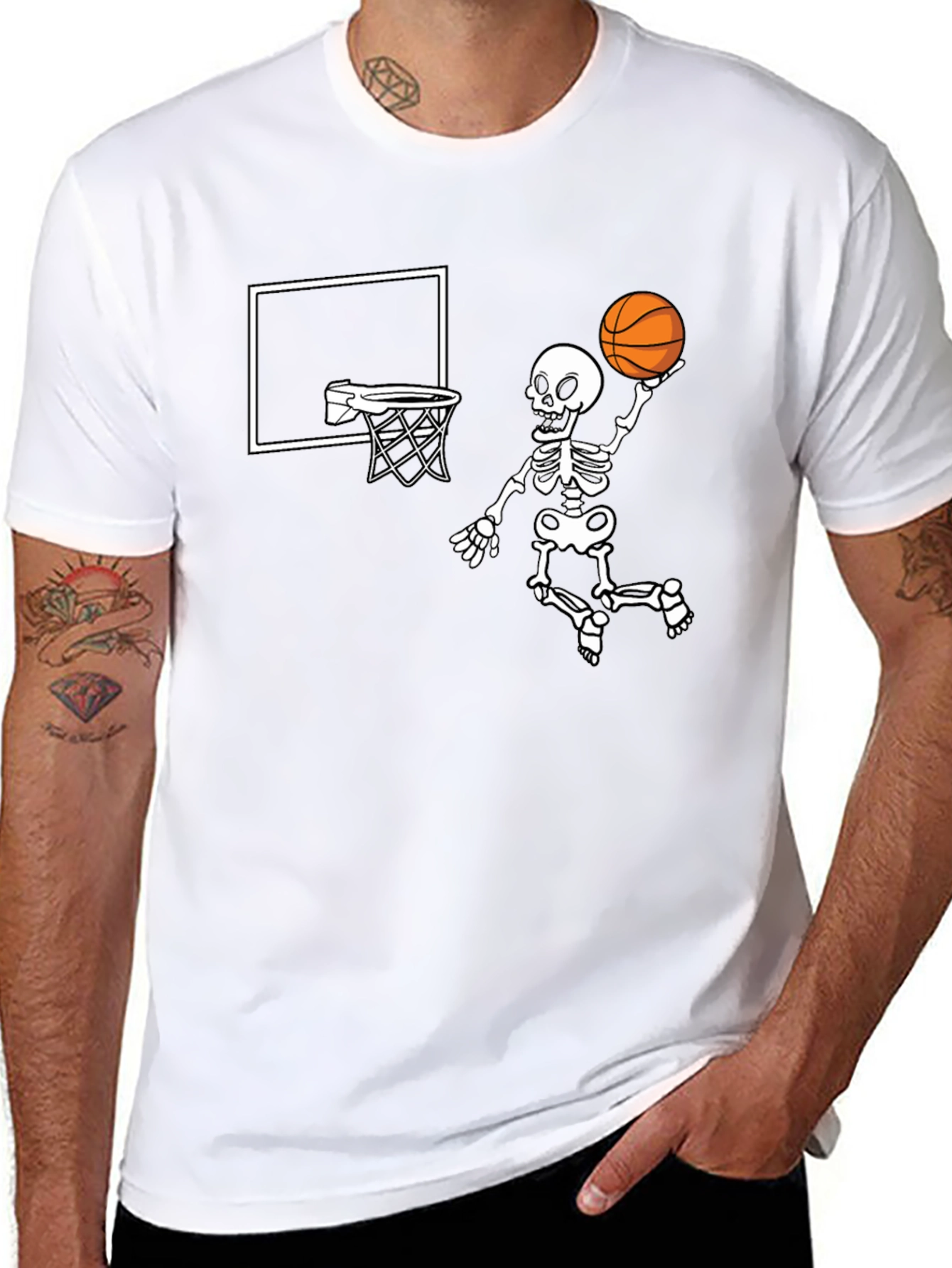 Skeleton Dunk Black T-Shirt