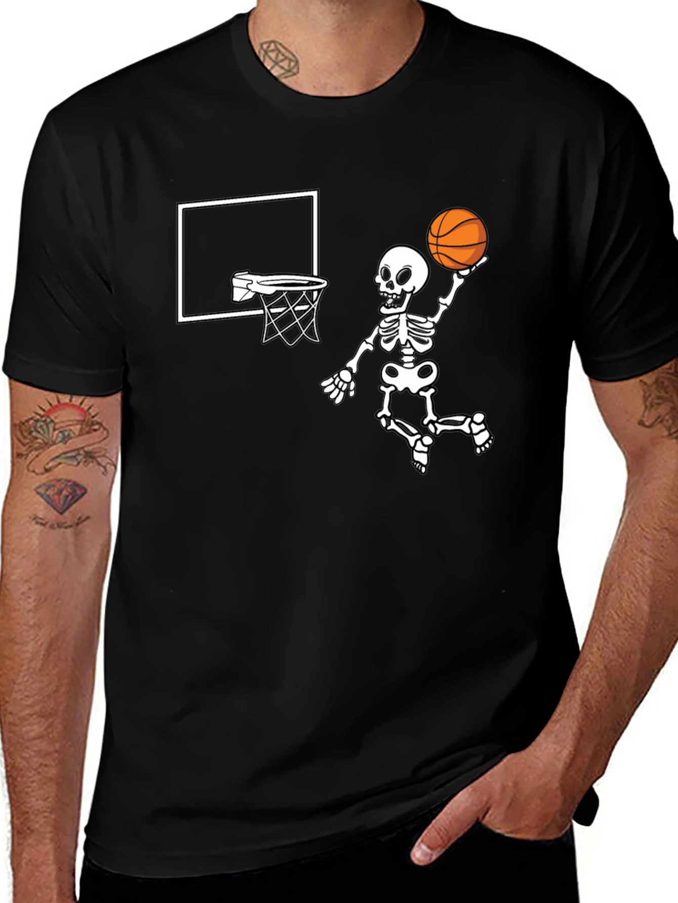 Skeleton Dunk Black T-Shirt