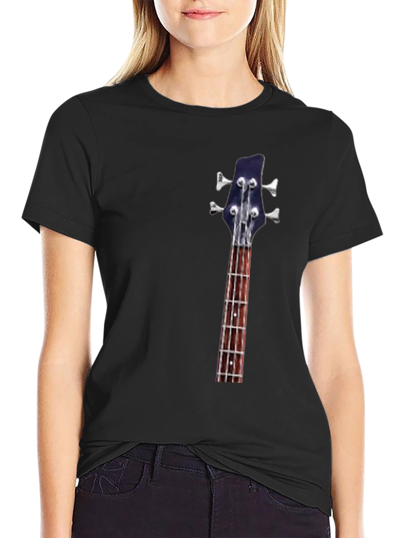 Bass Guitar Neck T-Shirt - Music Lover Tee