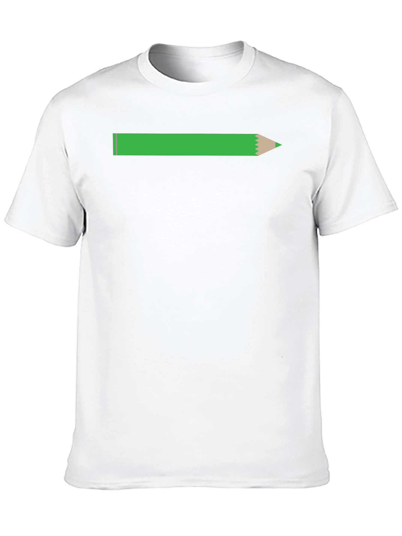 Pencil Graphic Tee - Black Cotton Casual T-Shirt