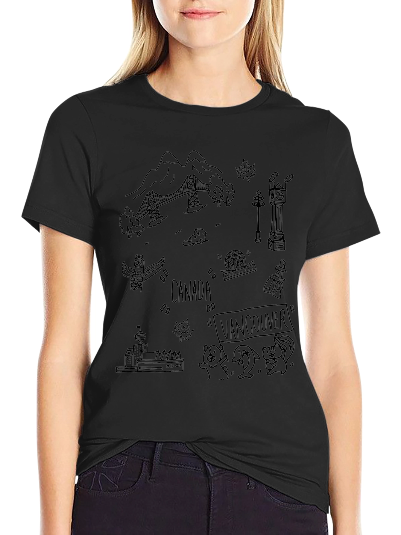 Vancouver Canada Doodle T-Shirt
