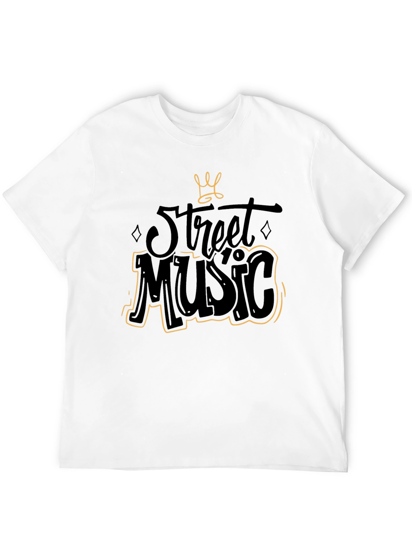 Street Music Graphic Black T-Shirt