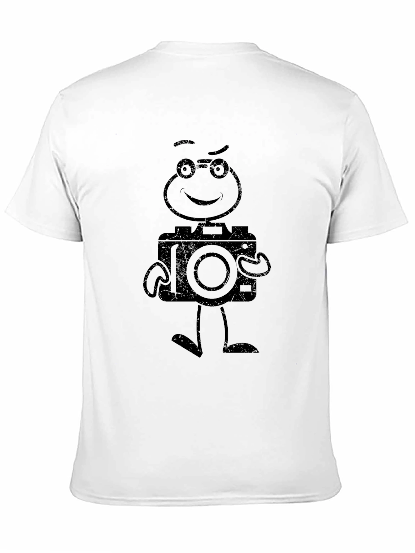 Cartoon Camera T-Shirt - Black
