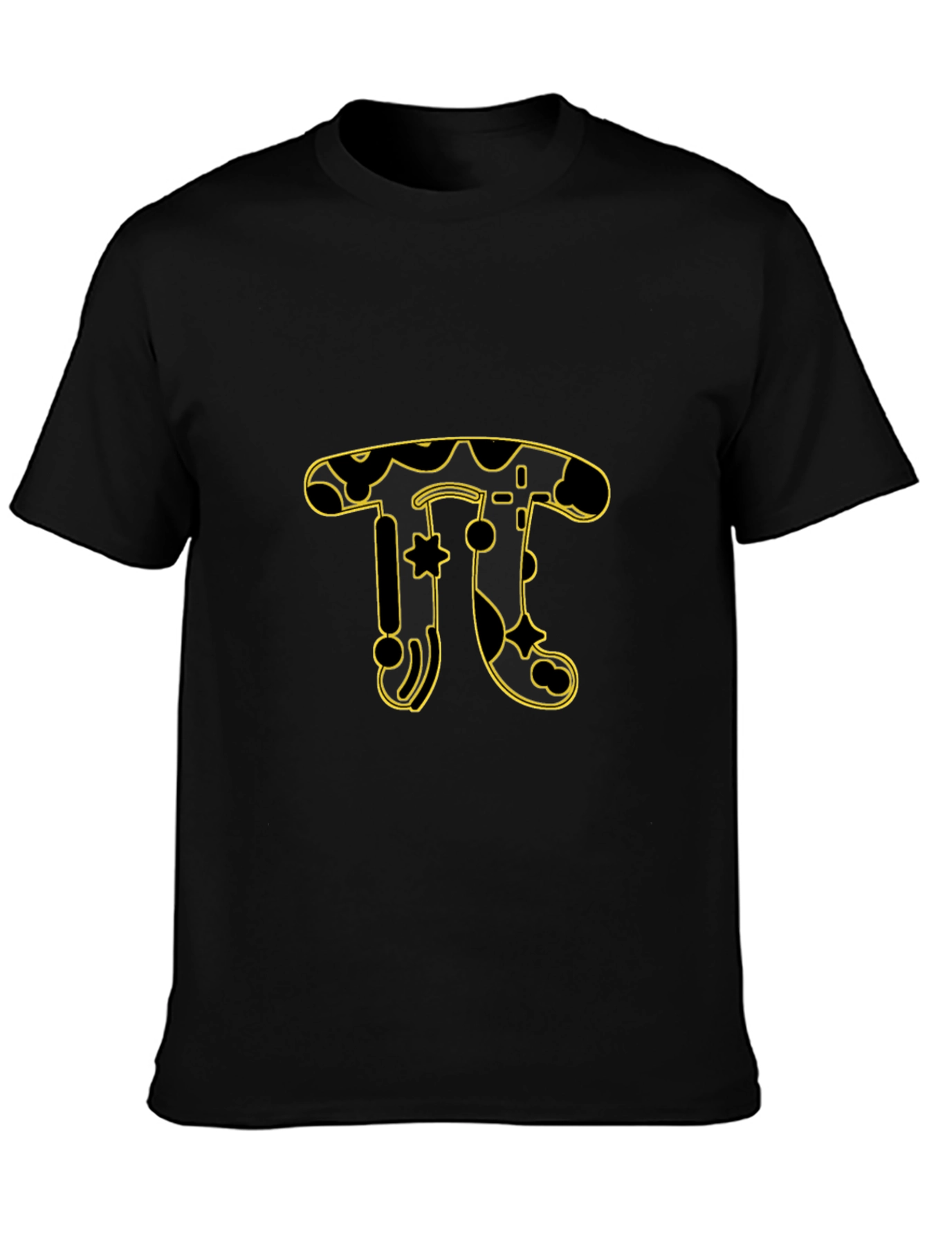 Black Pi T-Shirt - Math & Design Tee