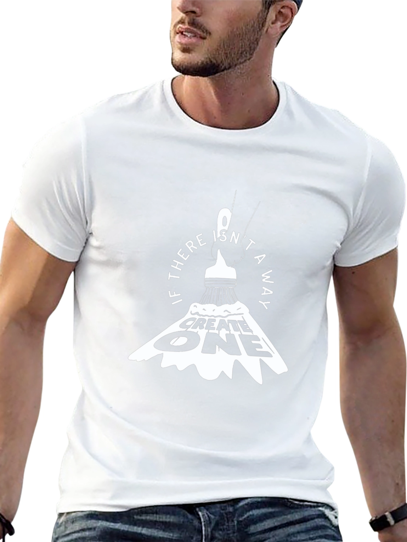 Create One Graphic Tee - Inspiring Brush Stroke Design