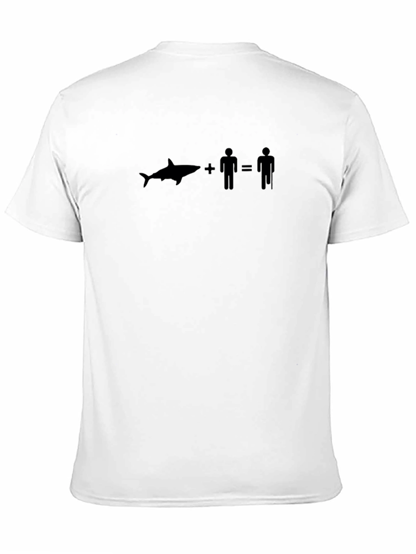 Shark Plus Man Equals Old Man T-Shirt