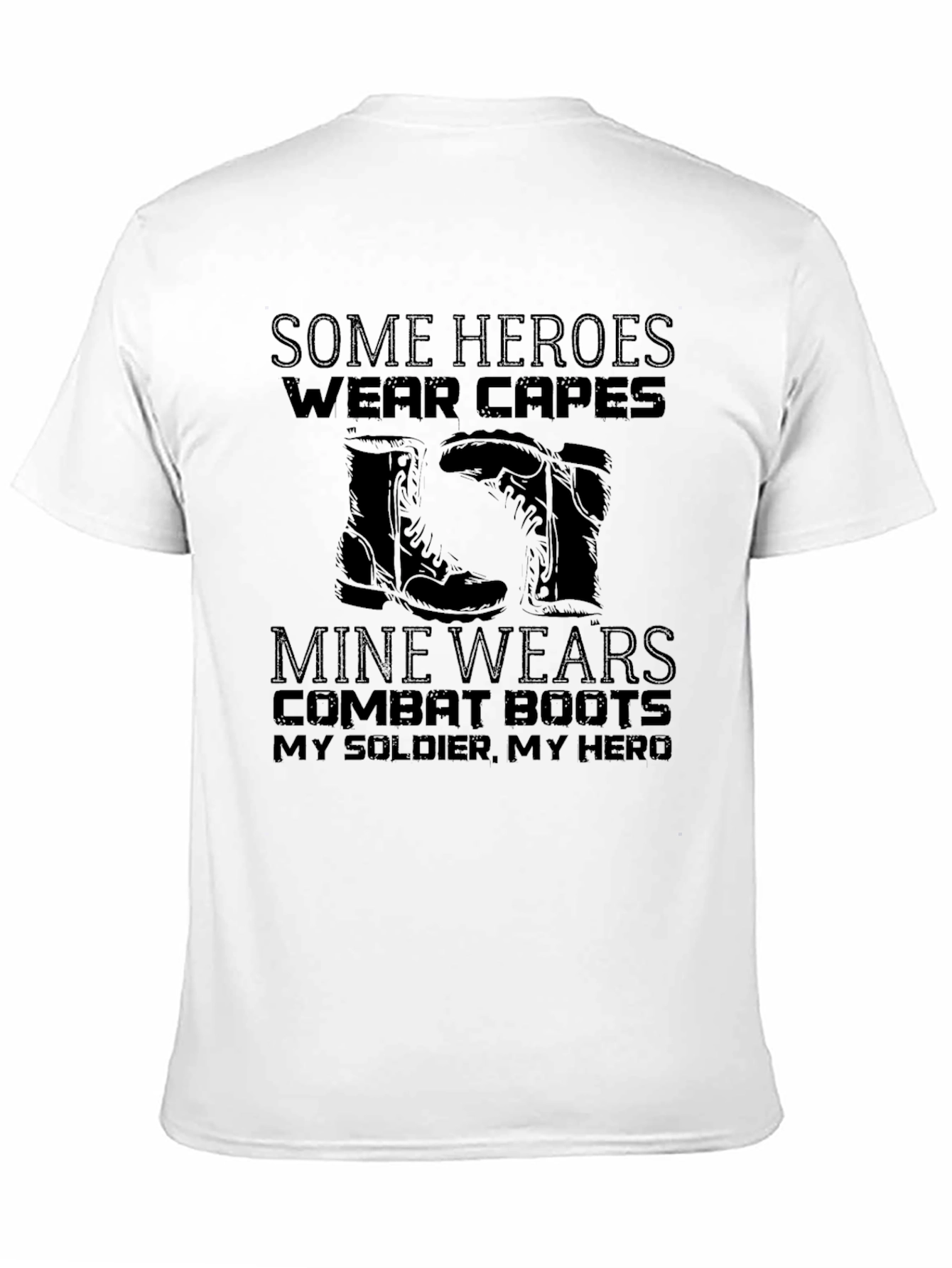 Military Hero Combat Boots T-Shirt