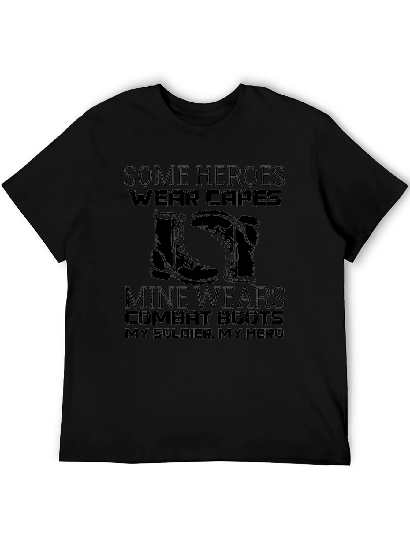Military Hero Combat Boots T-Shirt