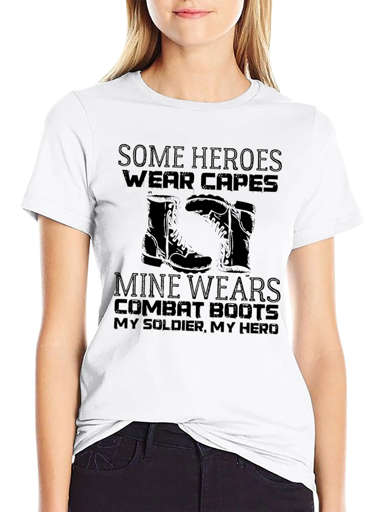 Military Hero Combat Boots T-Shirt