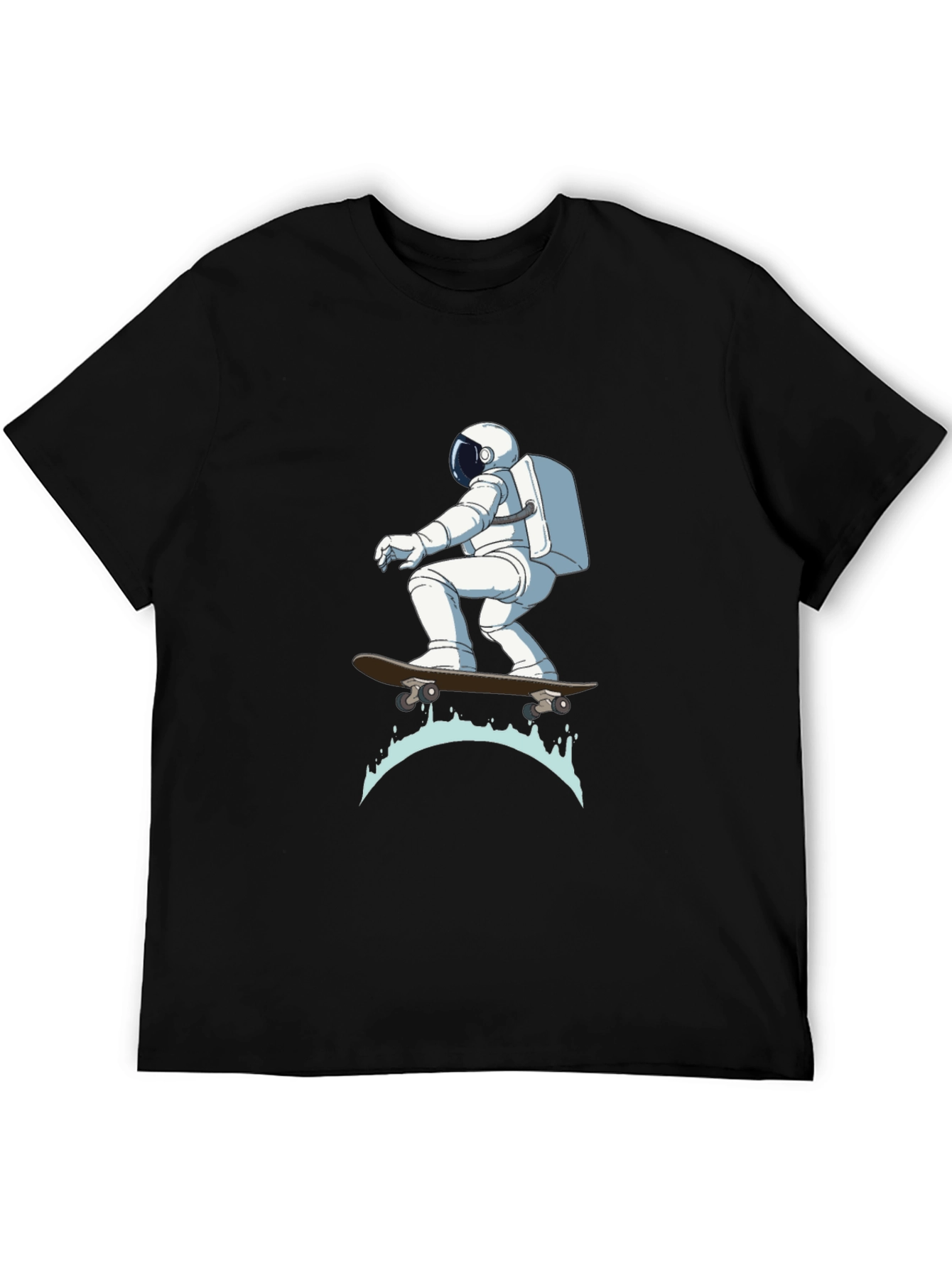 Astronaut Skateboarder Graphic T-Shirt