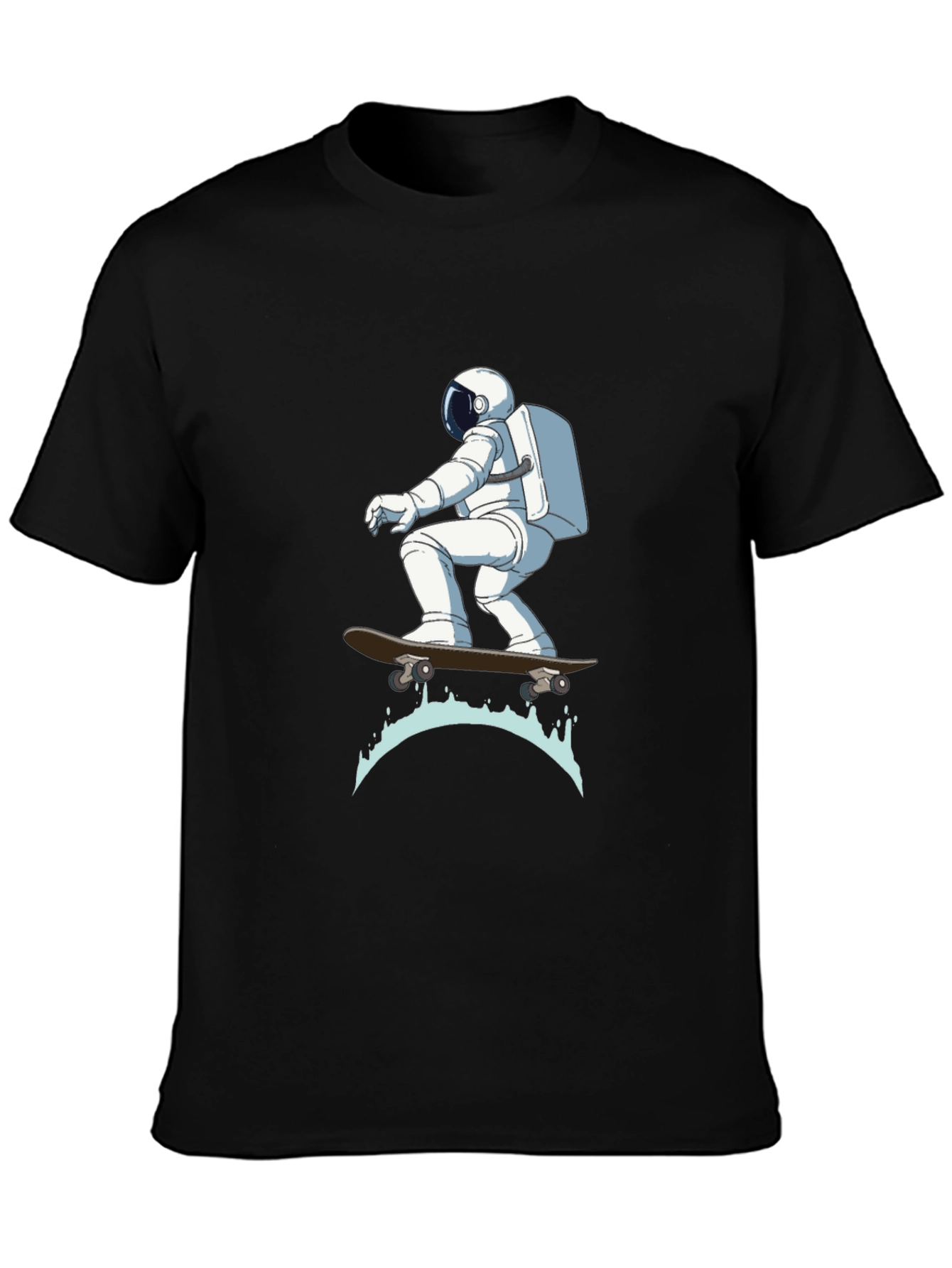 Astronaut Skateboarder Graphic T-Shirt