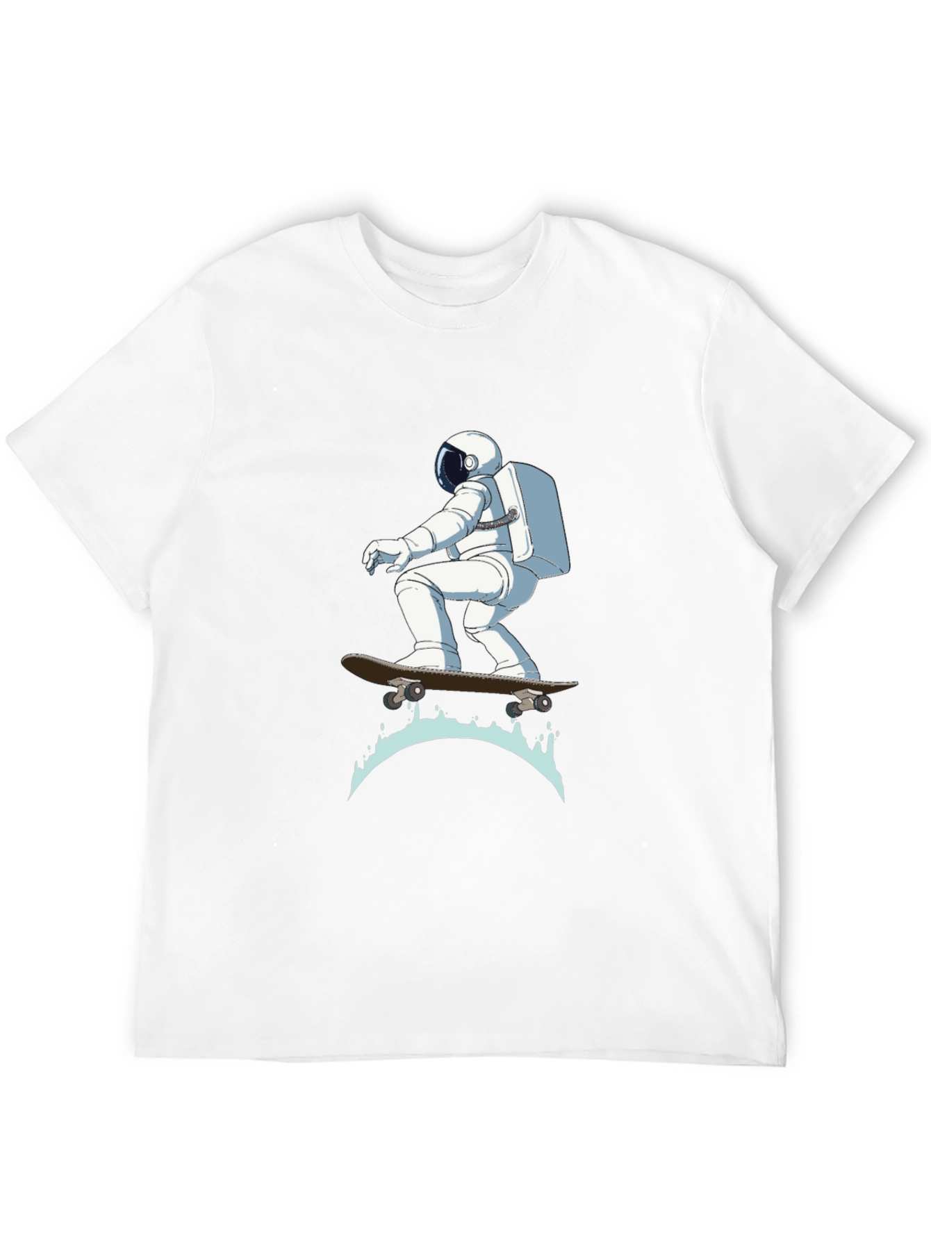 Astronaut Skateboarder Graphic T-Shirt