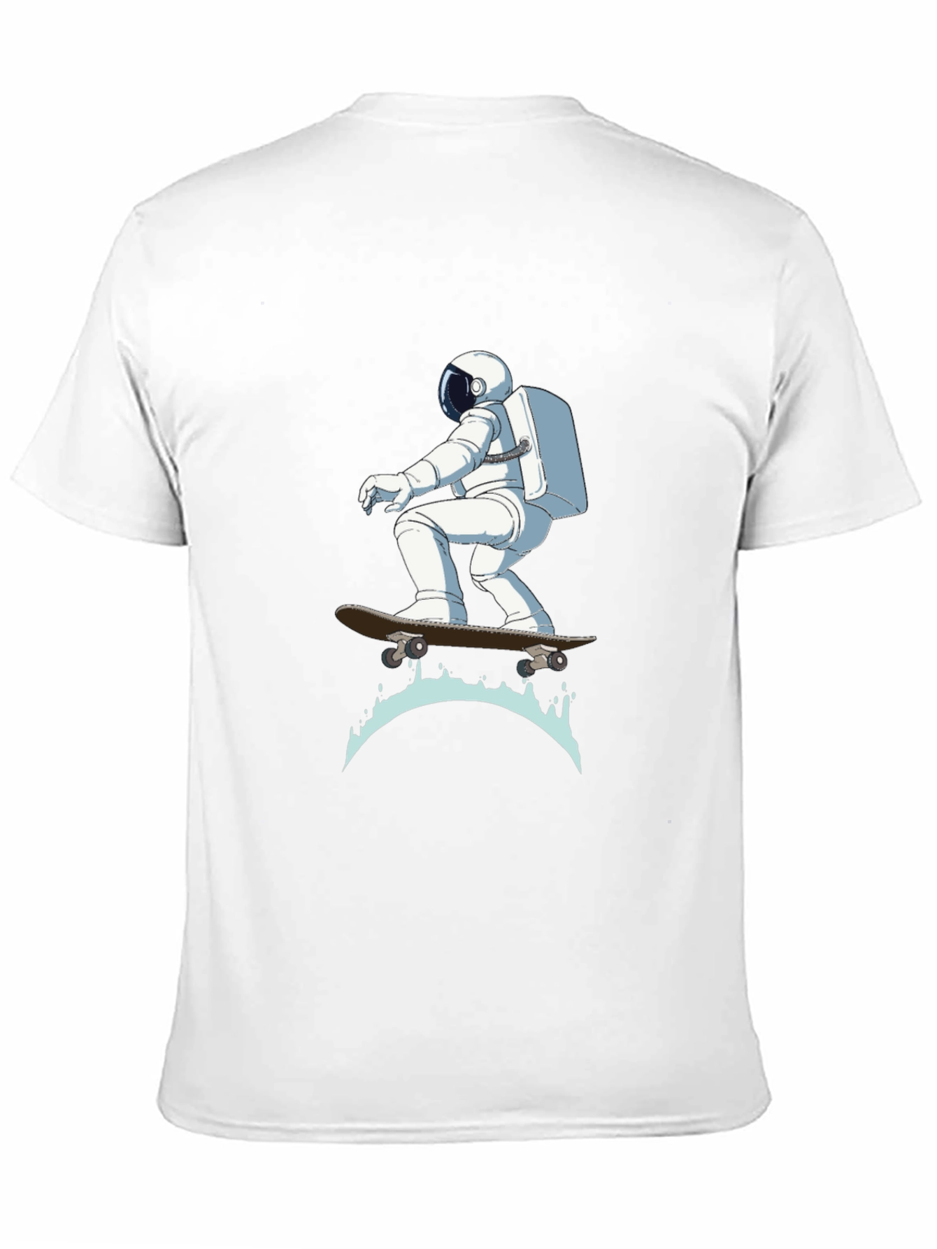 Astronaut Skateboarder Graphic T-Shirt