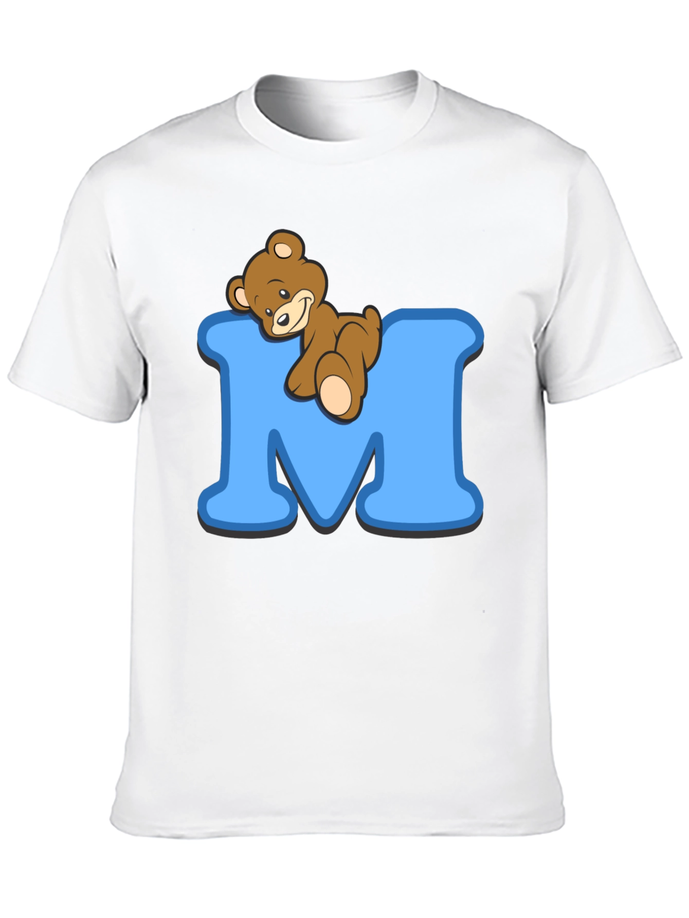 Teddy Bear M Initial T-Shirt