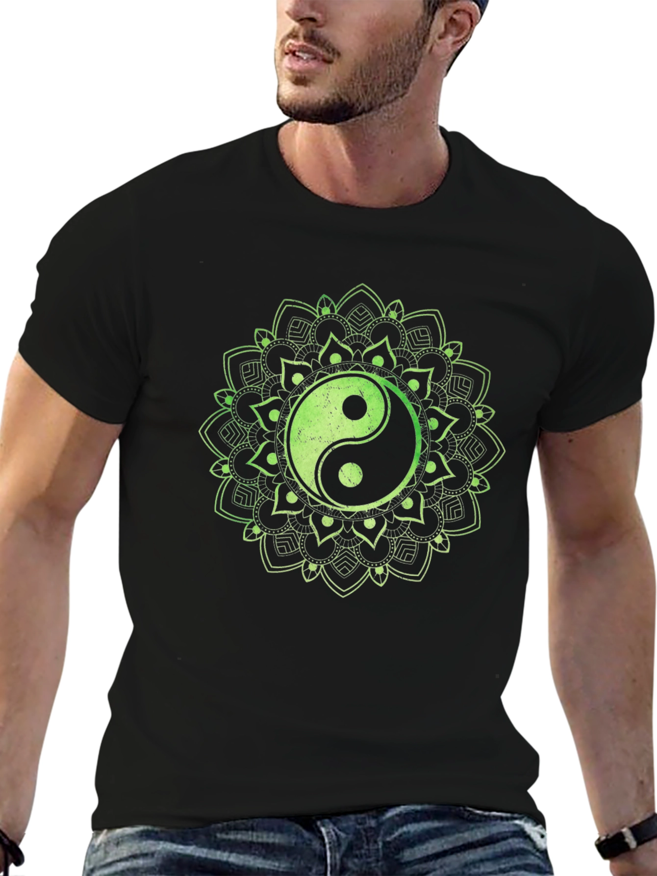 Yin Yang Mandala Graphic Tee
