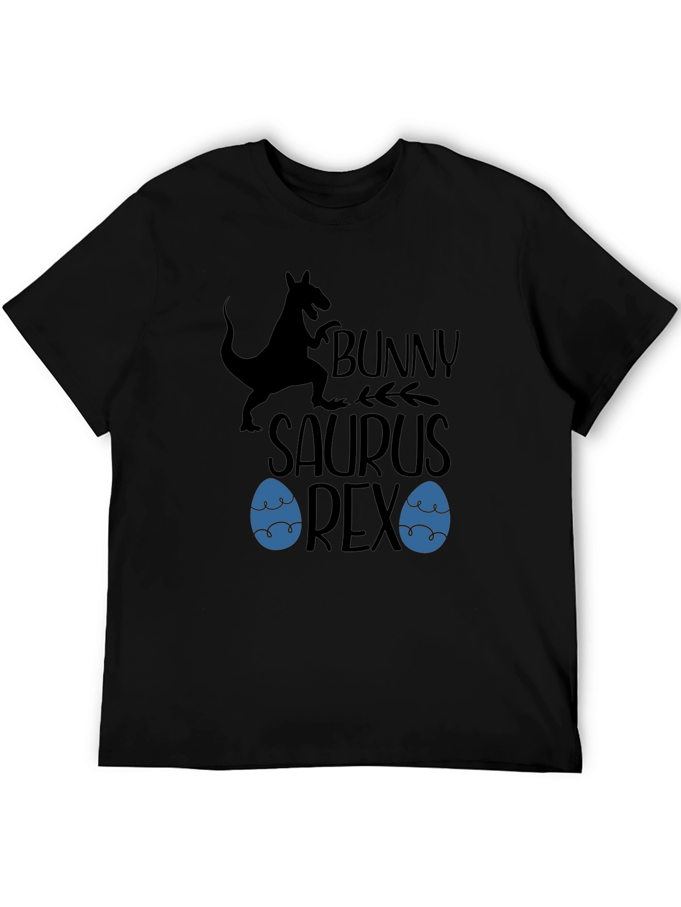 Bunny Saurus Rex Black T-Shirt