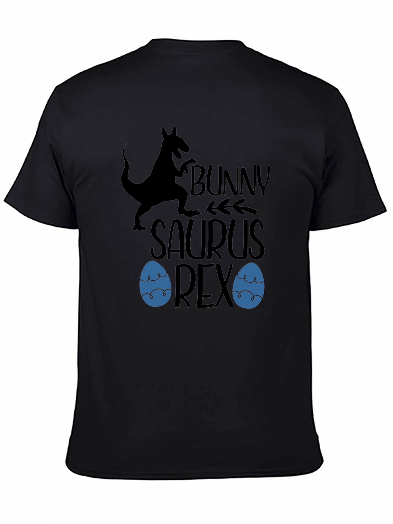 Bunny Saurus Rex Black T-Shirt