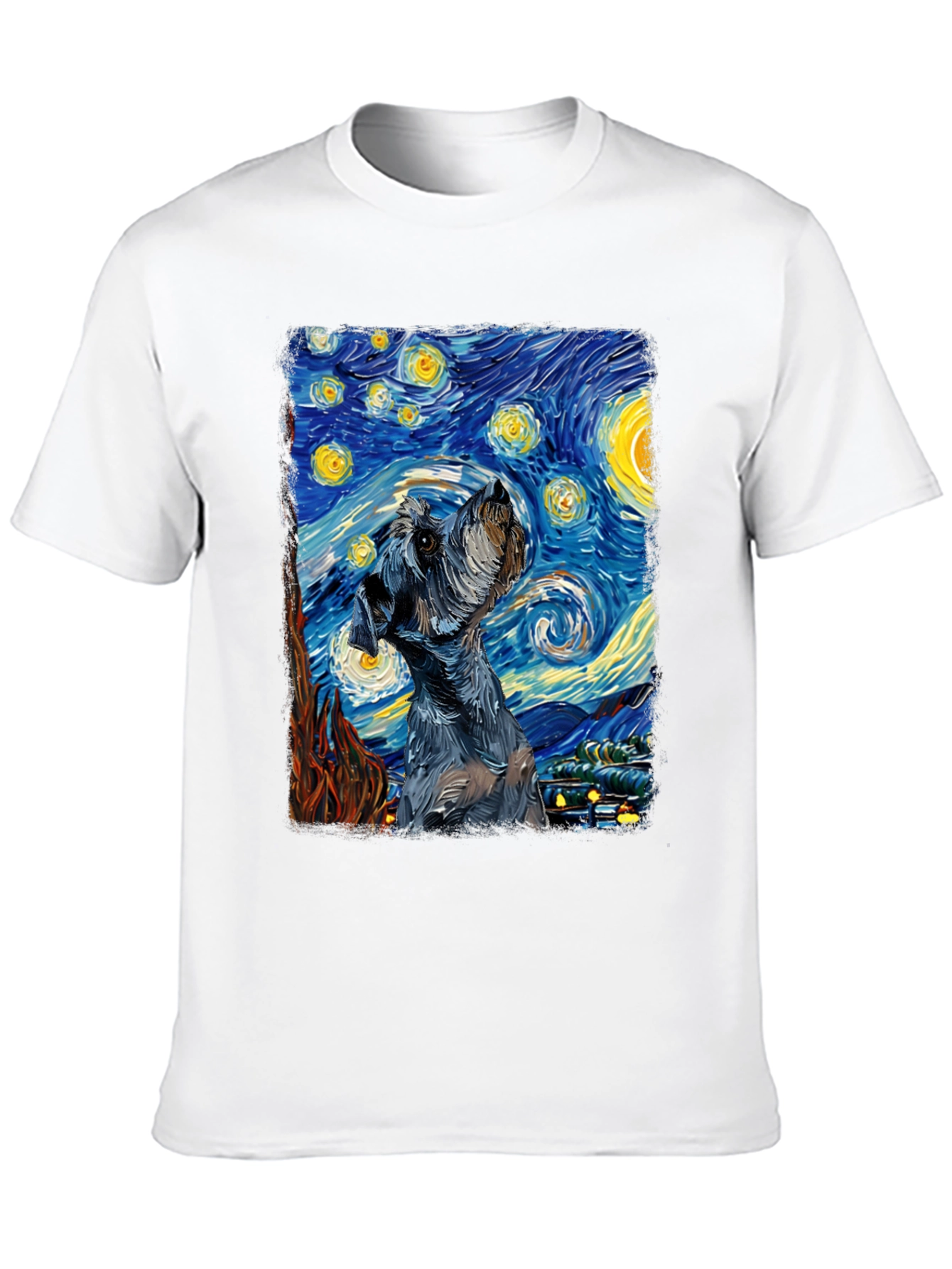 Starry Night Schnauzer T-Shirt