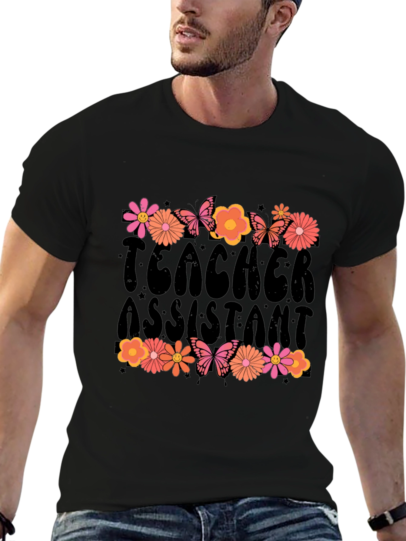 Teacher Assistant Floral T-Shirt