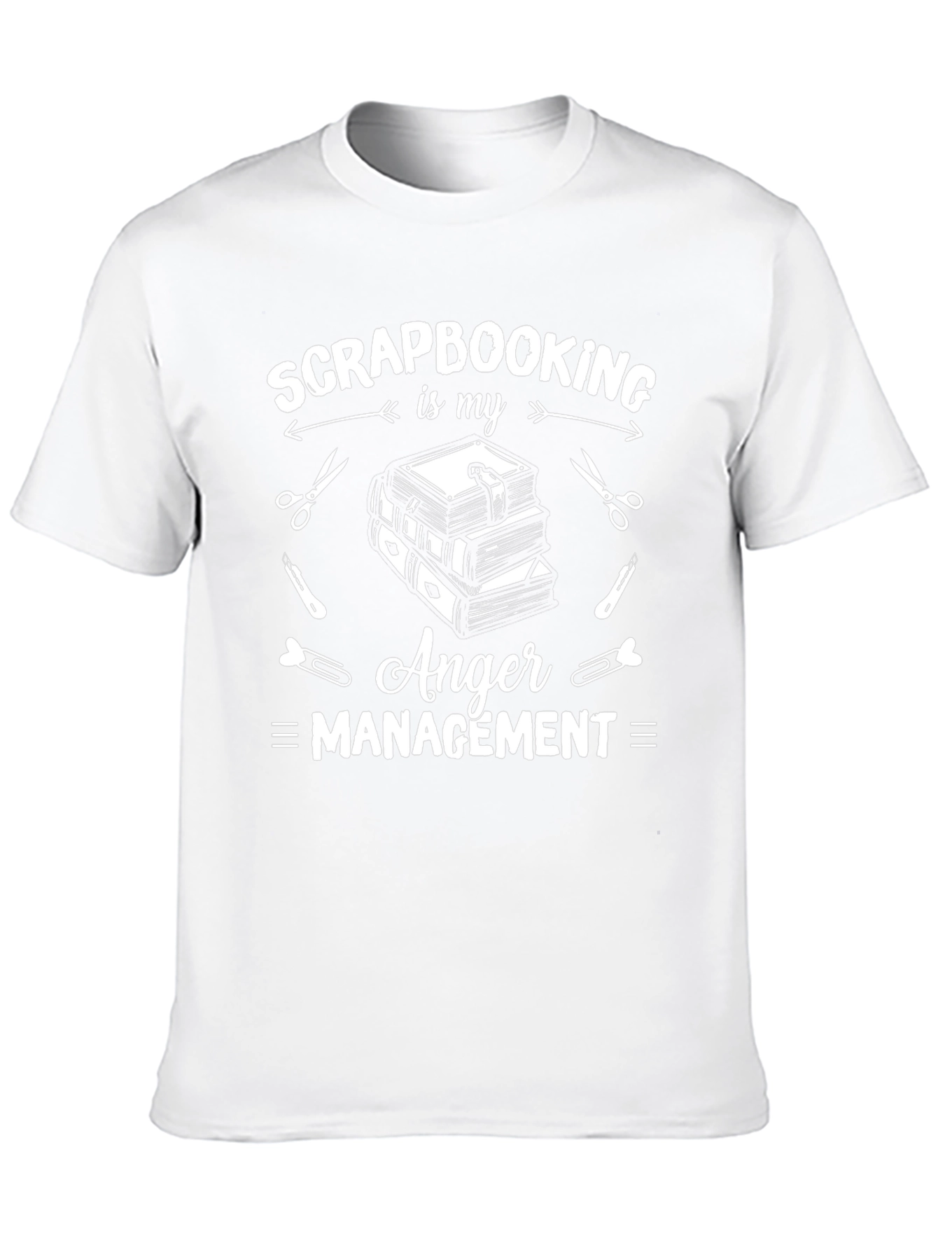 Scrapbooking Anger Management Black T-Shirt